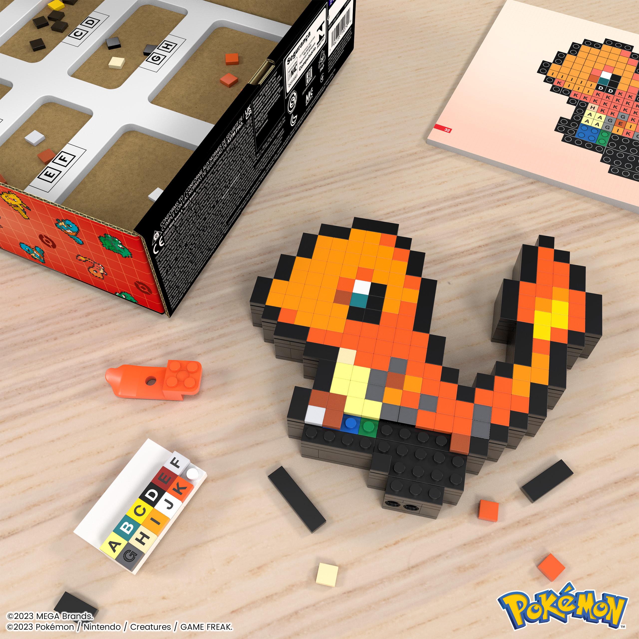 Produktbild MEGA Pokémon Glumanda Bauspielzeug-Set (349-teilig) Retro-Set für Sammler 5 von 6