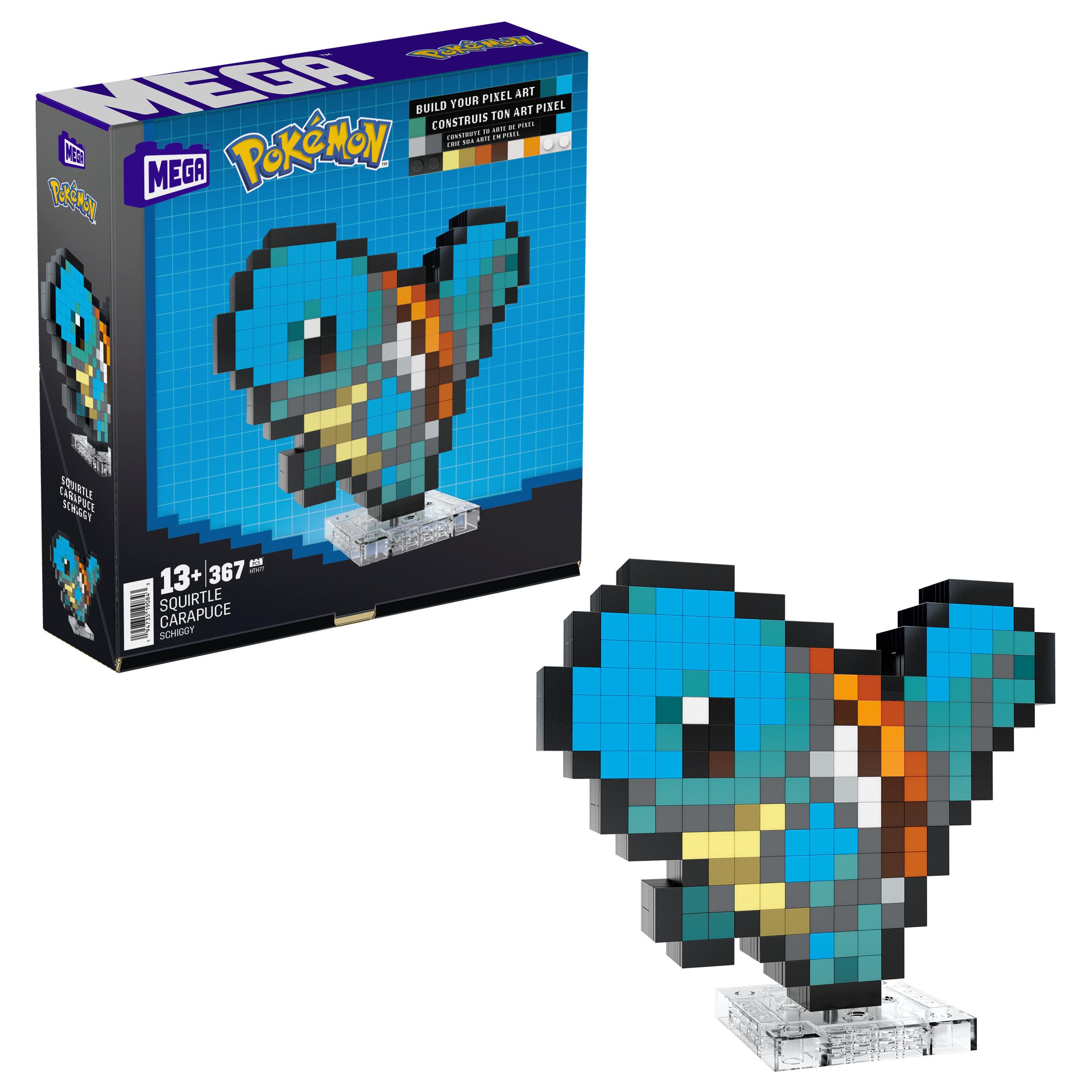MEGA Pokémon Schiggy Bauspielzeug-Set (367-teilig) Retro-Set für Sammler