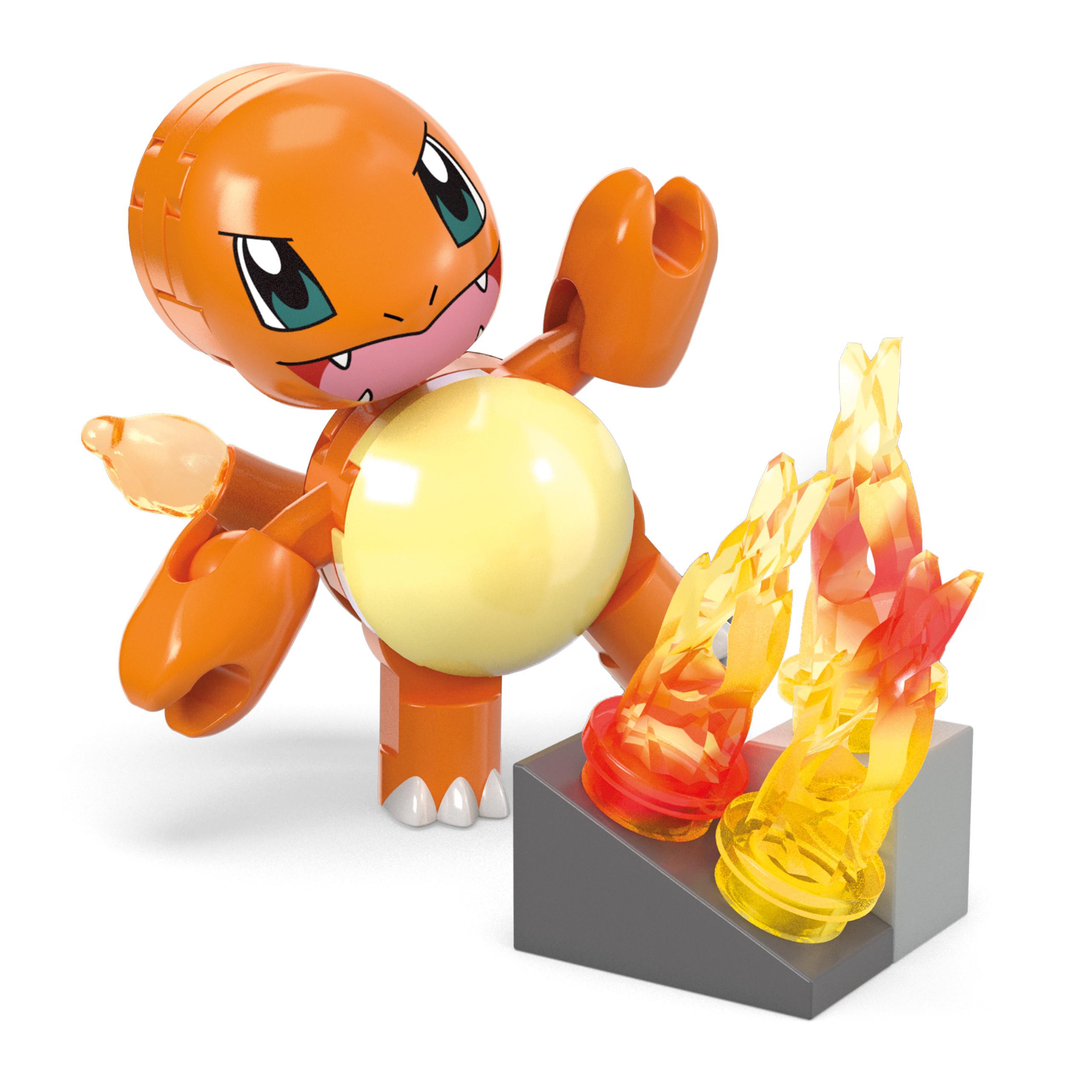 Produktbild MEGA Pokémon Glumandas feurige Drehung Bauspielzeug-Set mit Figur (81 Teile) für Kinder 2 von 6