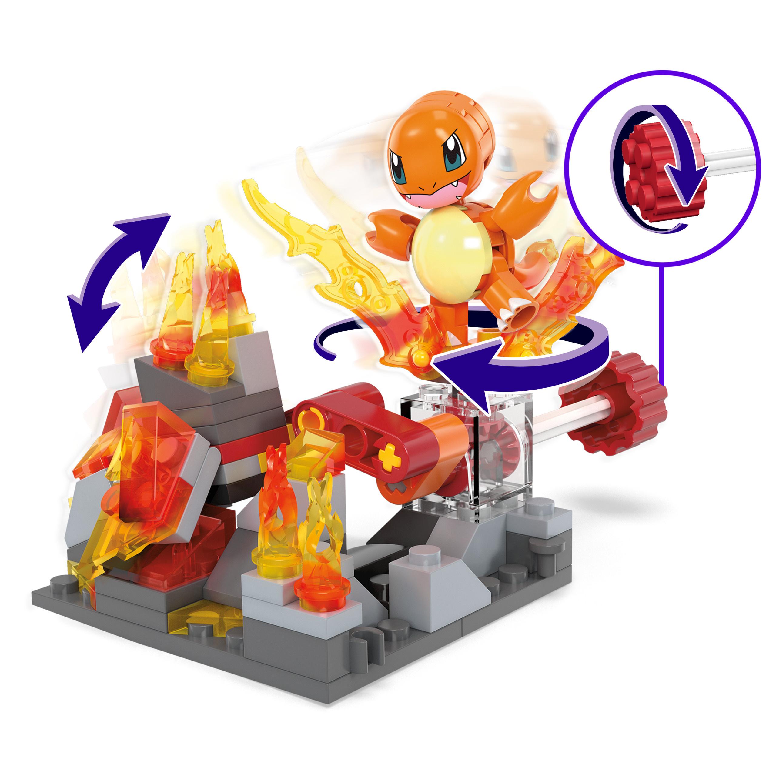 Produktbild MEGA Pokémon Glumandas feurige Drehung Bauspielzeug-Set mit Figur (81 Teile) für Kinder 3 von 6