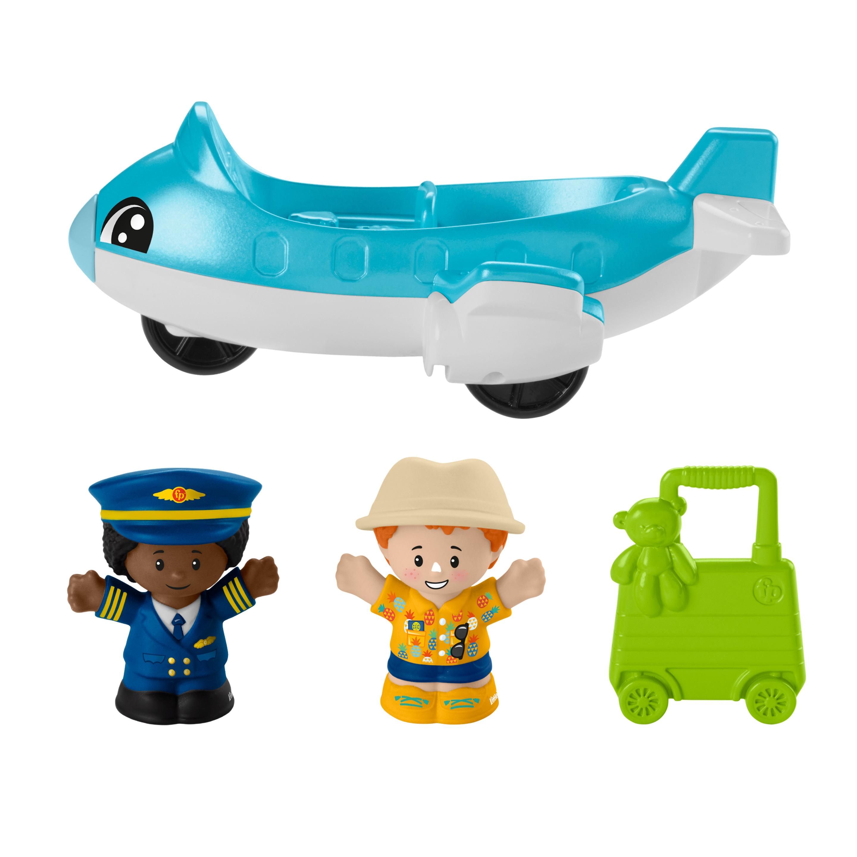 Produktbild Fisher-Price Little People Spielset Alltagsabenteuer auf dem Flughafen, Flugzeug und 3 Spielteile 5 von 6
