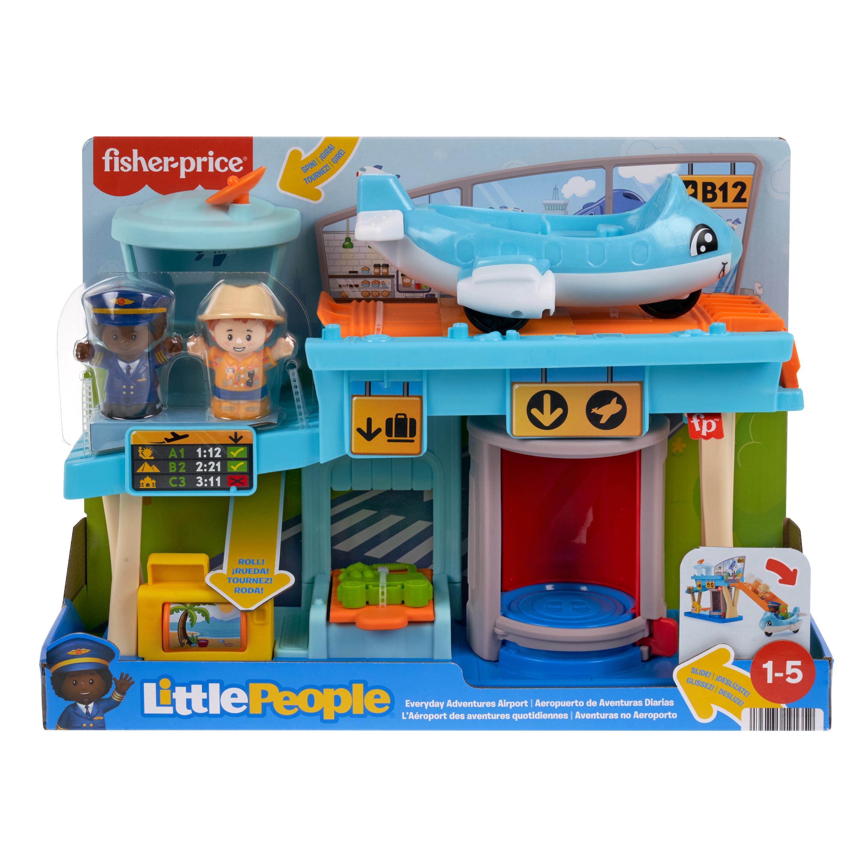 Produktbild Fisher-Price Little People Spielset Alltagsabenteuer auf dem Flughafen, Flugzeug und 3 Spielteile 6 von 6