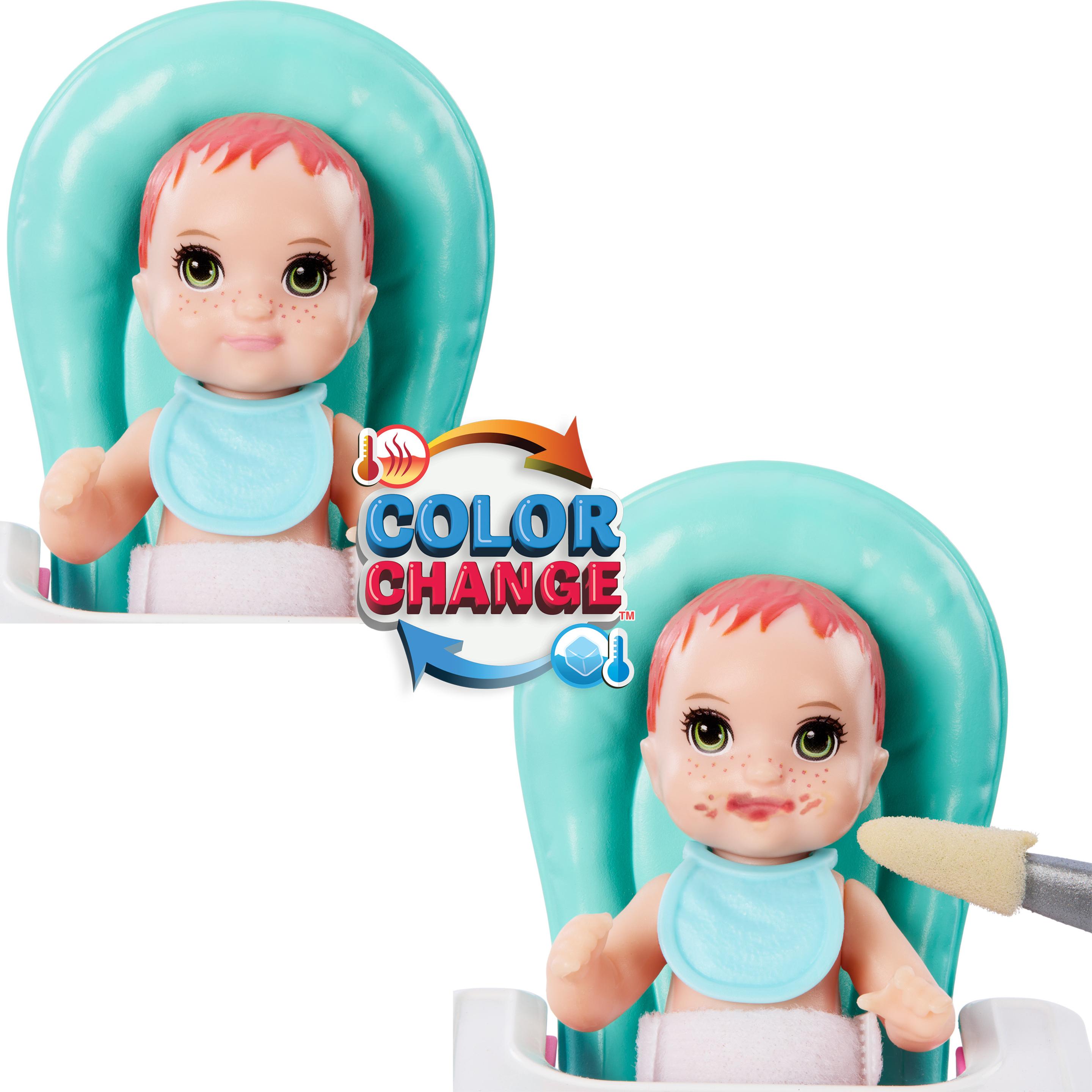 Produktbild Barbie Skipper Babysitters Inc. und Spielset, enthält Puppe, Baby und Essenszubehör, 10-teiliges Set 4 von 6