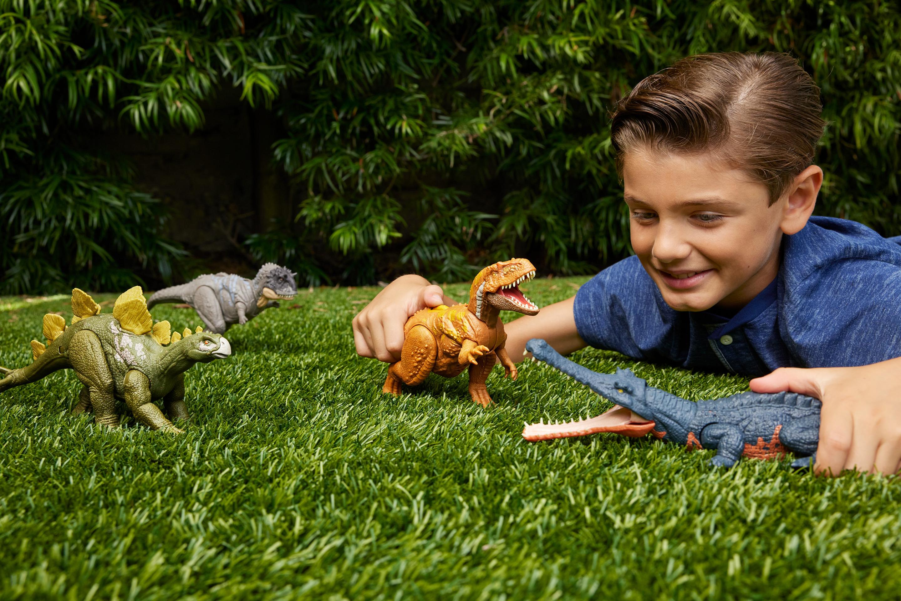 Produktbild Jurassic World Wild Roar Dinosaurier, Ekrixinatosaurus Actionfigur-Spielzeug mit Geräuschen 2 von 6