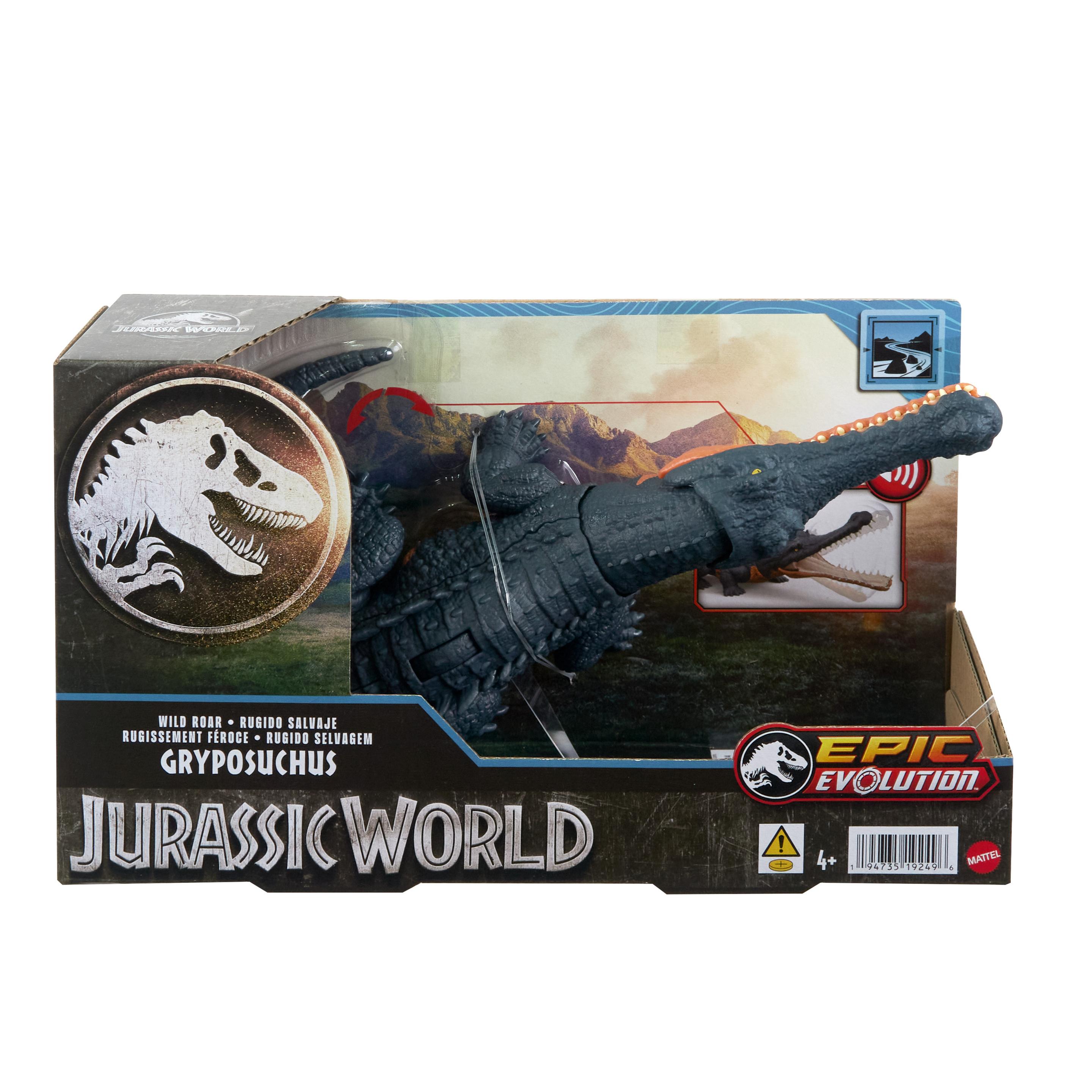 Produktbild Jurassic World Wild Roar Dinosaurier, Gryposuchus Actionfigur-Spielzeug mit Geräuschen 6 von 6
