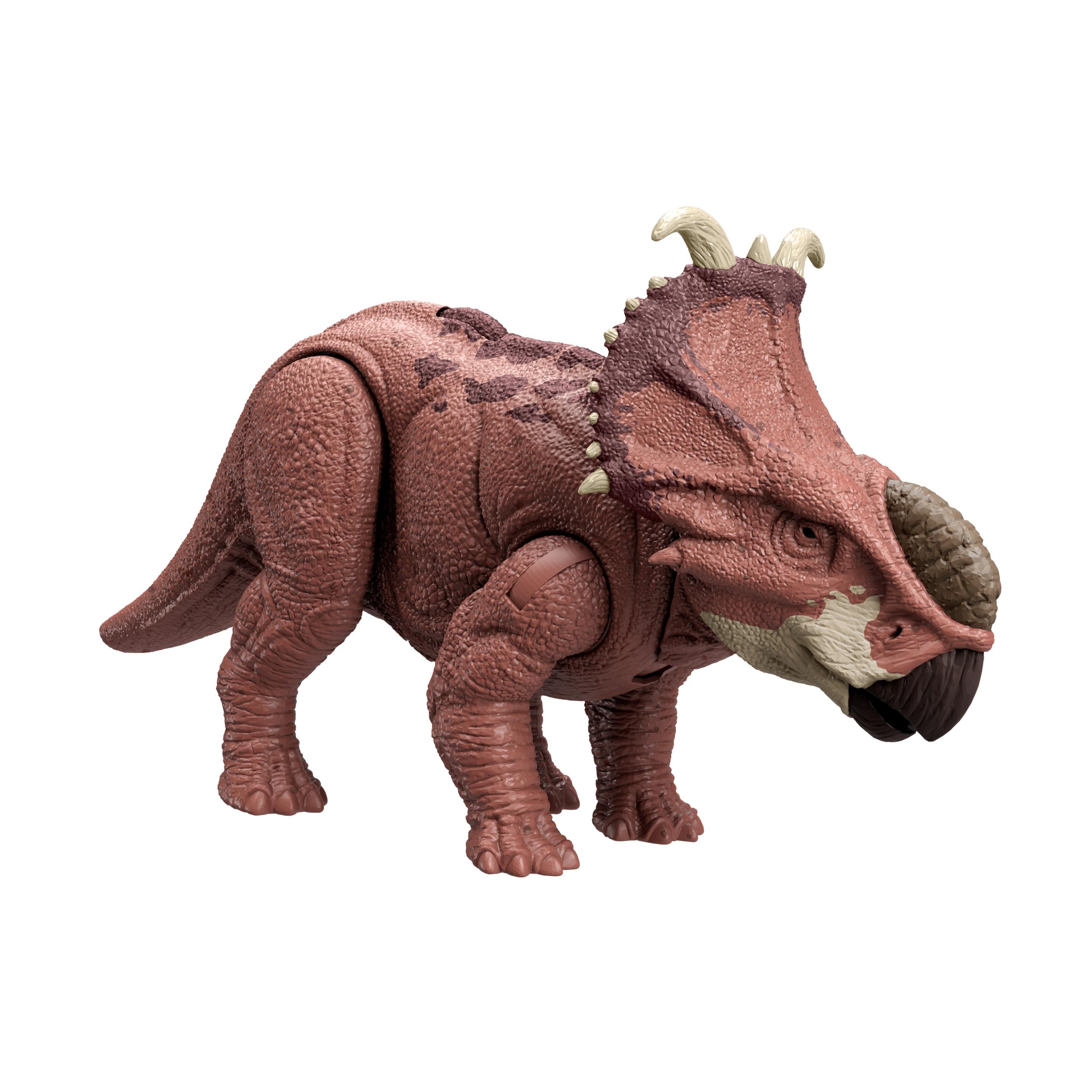 Produktbild Jurassic World Wild Roar Pachyrhinosaurus Dinosaurier Actionfigur-Spielzeug, Kopfstoß-Angriff und Brüllgeräusch 6 von 6