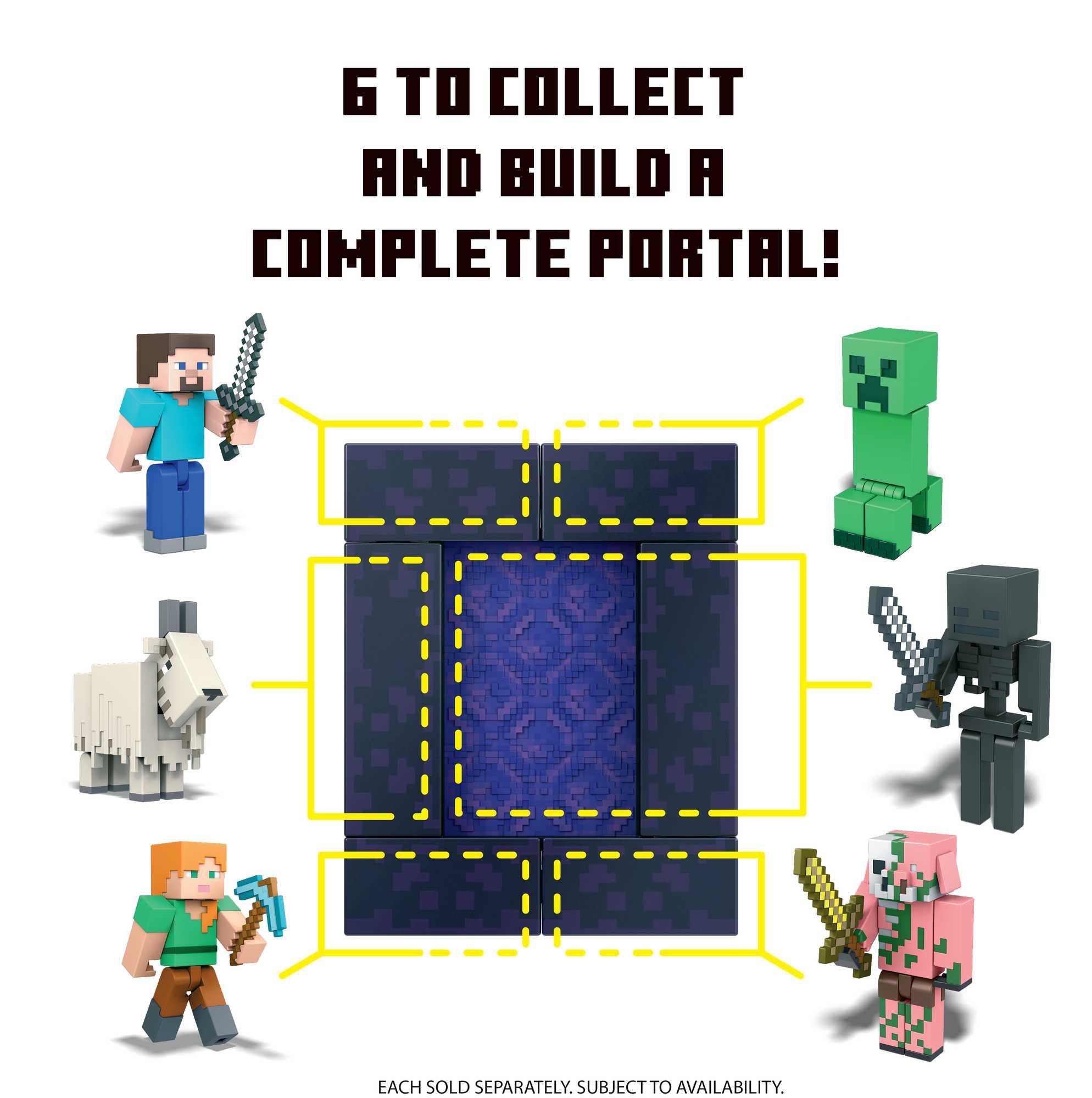 Produktbild Minecraft Craft-A-Block Figuren aus dem Sortiment, authentischer Charakter aus dem Videospiel 10 von 18
