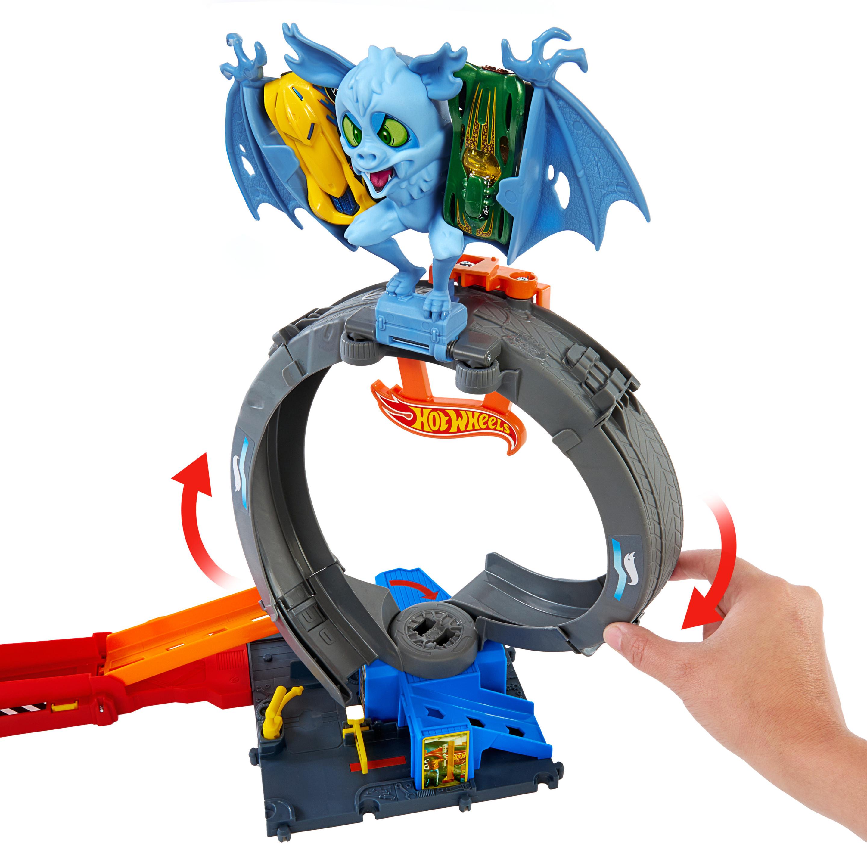 Produktbild Hot Wheels City Angriff der Fledermaus Spielset mit Spielzeugauto im Maßstab 1:64 2 von 6