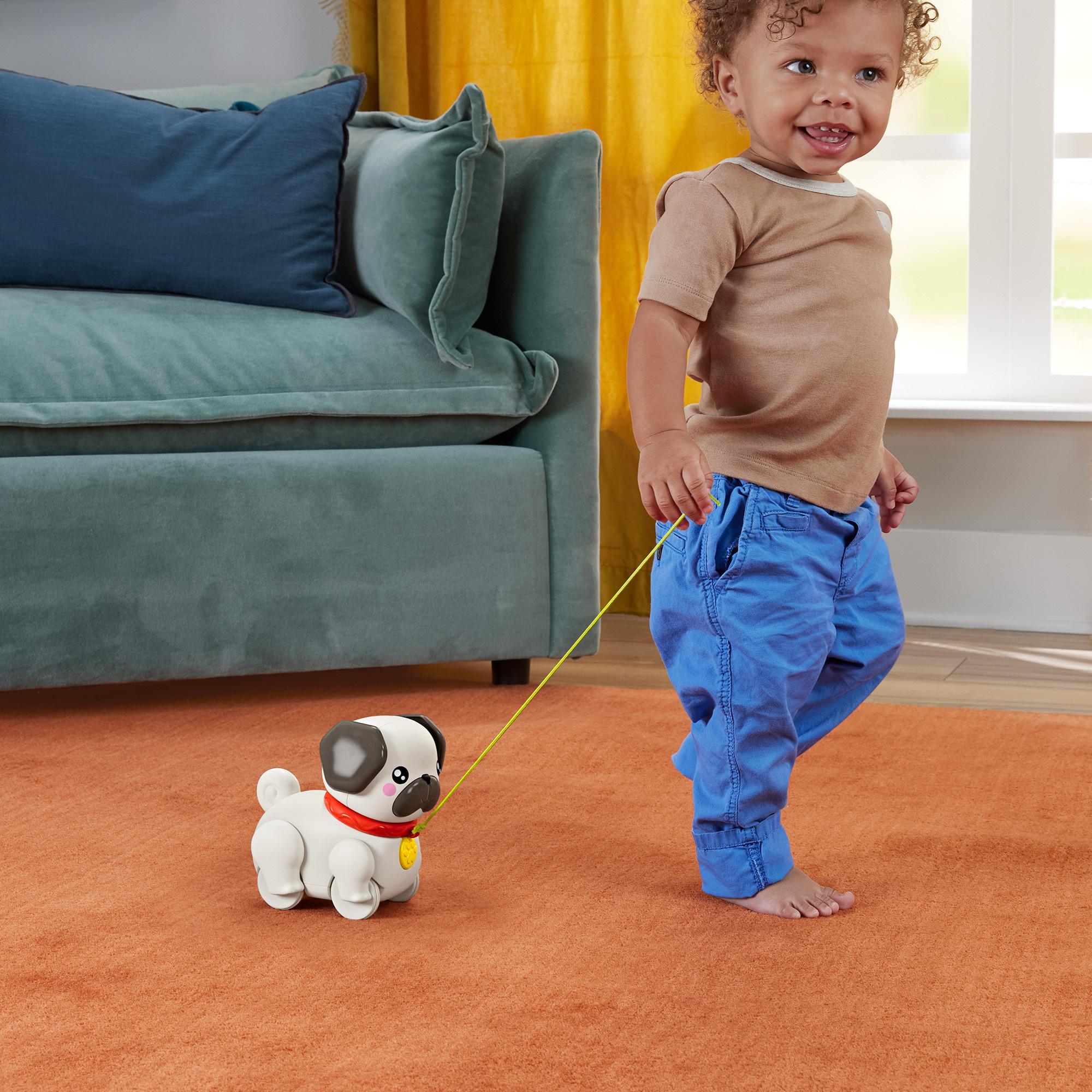 Produktbild Fisher-Price FP Pets Gassi gehen mit Hündchen Baby und Kleinkind Nachziehspielzeug mit Bewegung und Geräuschen 4 von 6