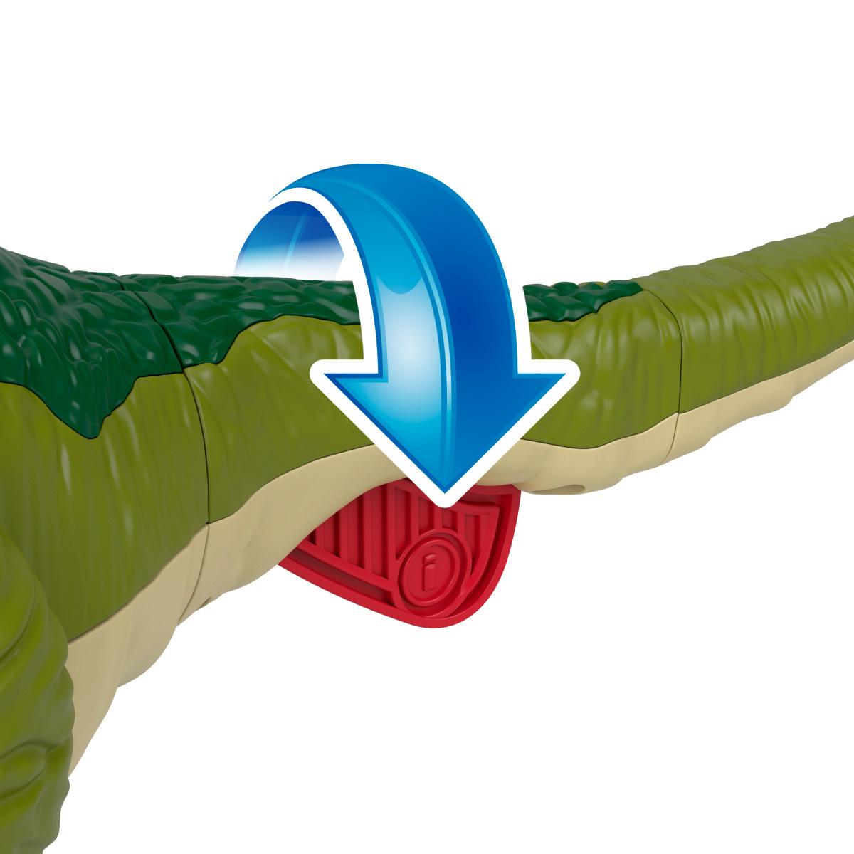 Produktbild Imaginext Jurassic World Dinosaurier-Spielzeug Schlag-Action Dilophosaurus mit Lichtern und Geräuschen für Kinder 4 von 5