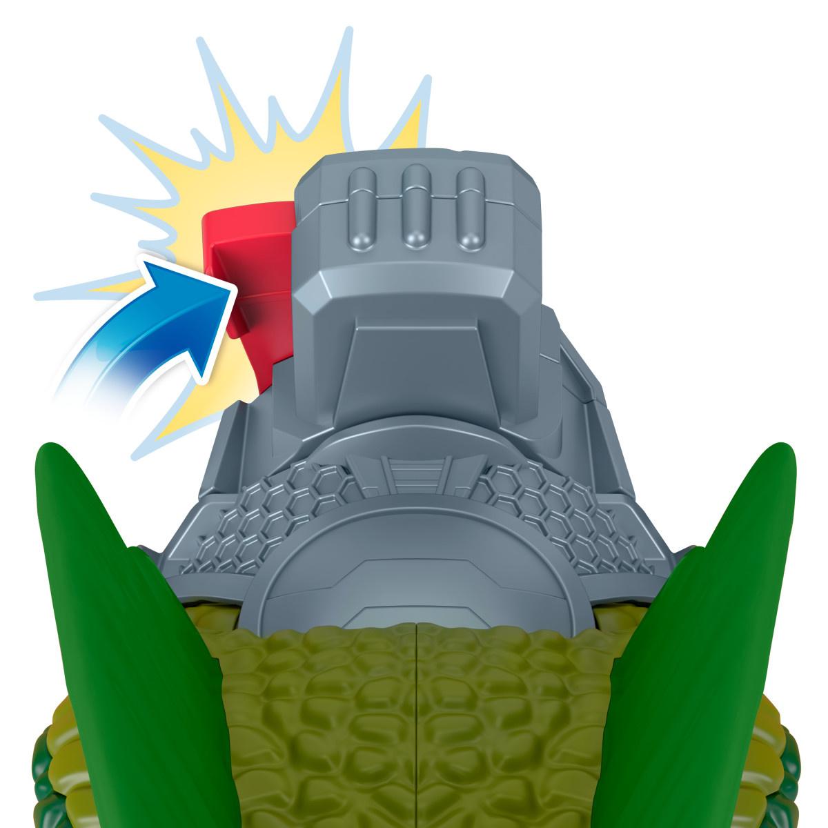 Produktbild Imaginext Jurassic World Dinosaurier-Spielzeug Schlag-Action Dilophosaurus mit Lichtern und Geräuschen für Kinder 3 von 5