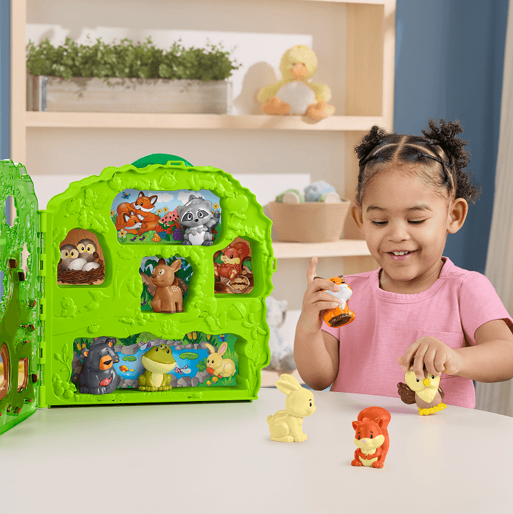 Produktbild Fisher-Price Little People Waldfreunde Tragekoffer Kleinkind Spielset mit Figuren, 9-teilig 6 von 6