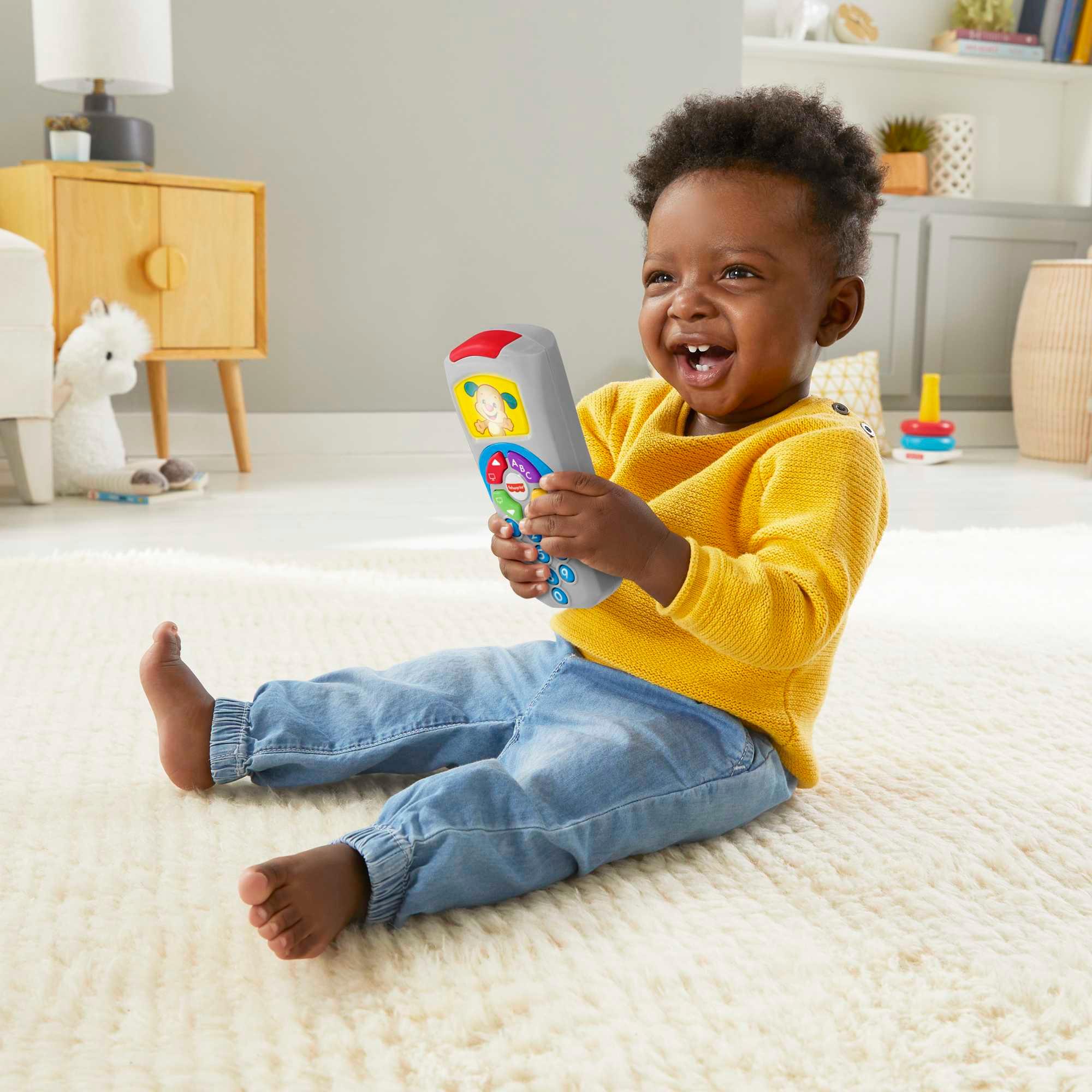 Produktbild Fisher-Price Lernspaß Hündchen-Fernbedienung Lernspielzeug für Babys und Kleinkinder mit Musik und Lichtern, deutsche Version 2 von 6