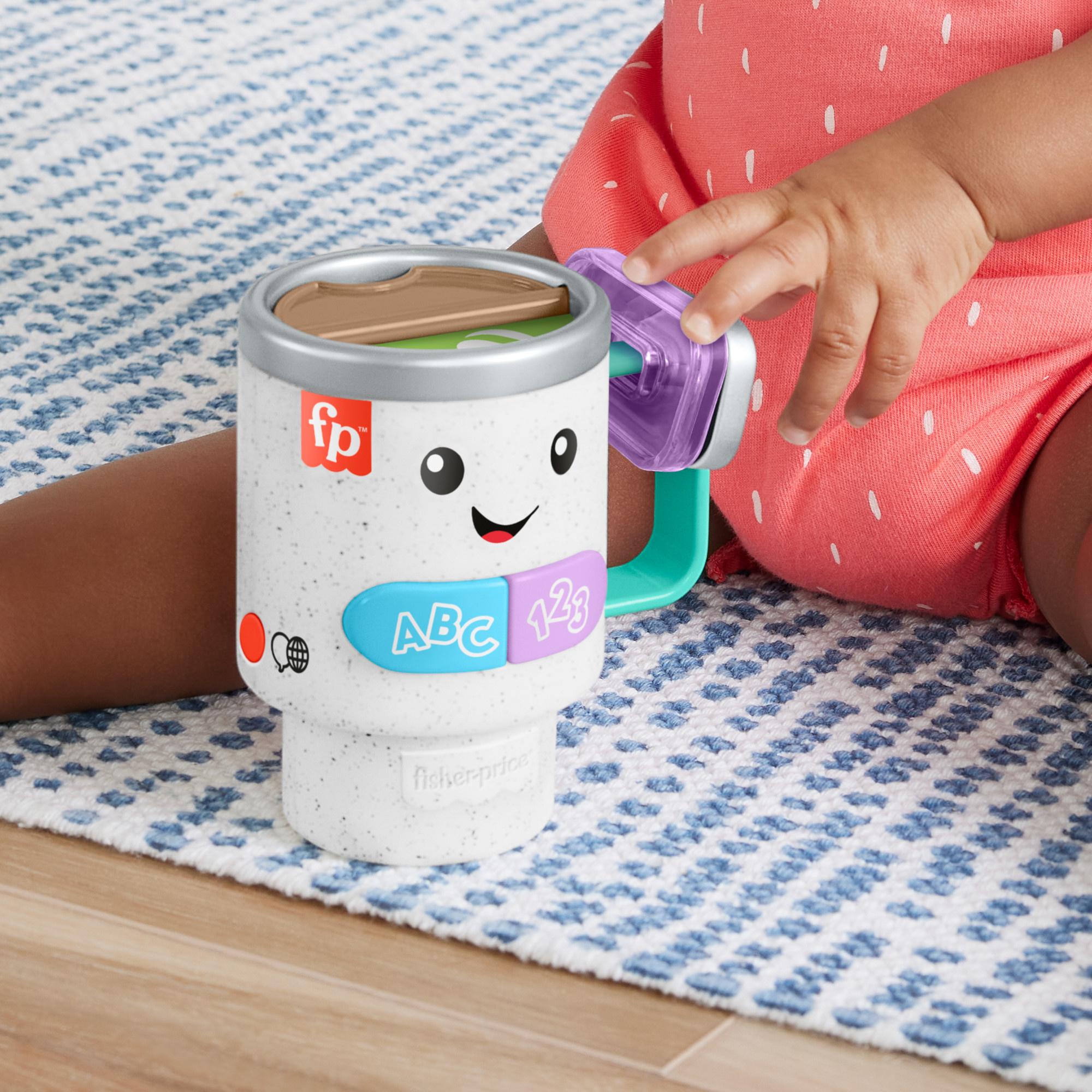 Produktbild Fisher-Price Lern- und Spielspaß Barista-Becher musikalisches Spielzeug für Babys, mehrsprachige Version 3 von 6
