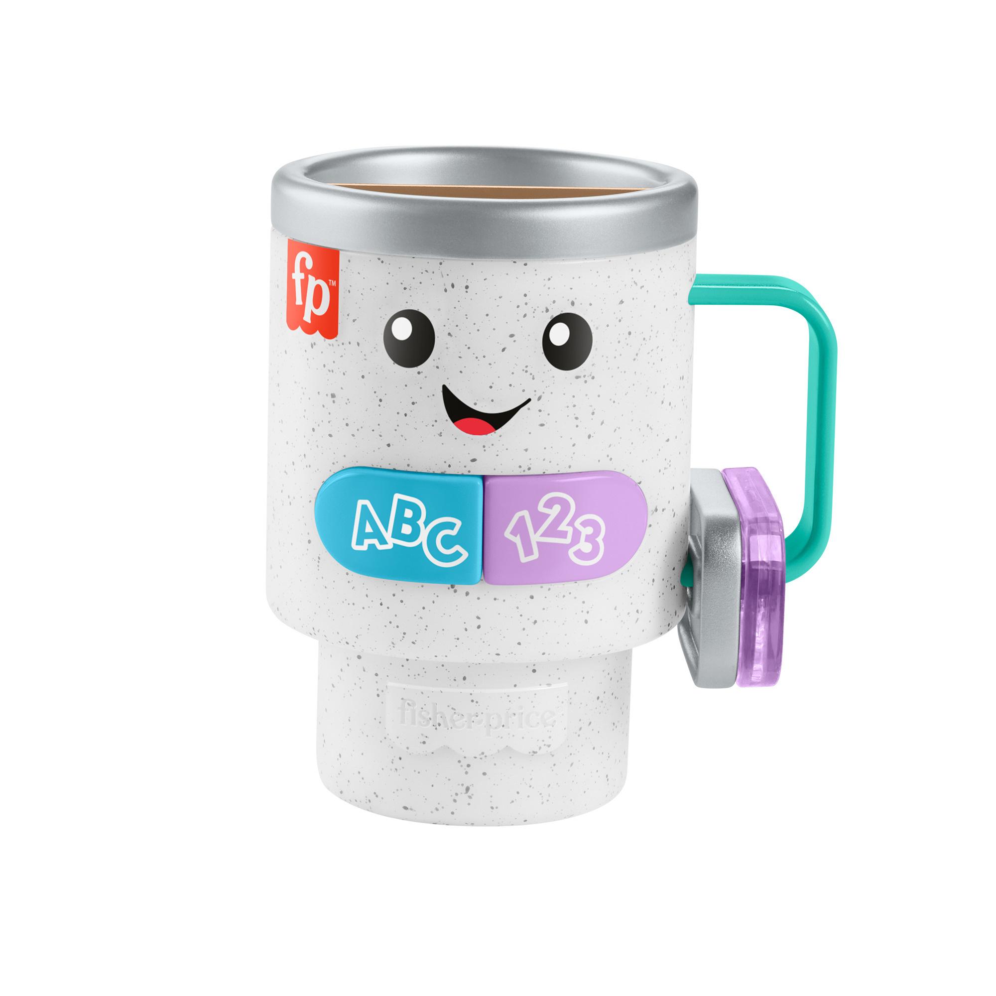 Fisher-Price Lern- und Spielspaß Barista-Becher musikalisches Spielzeug für Babys, mehrsprachige Version
