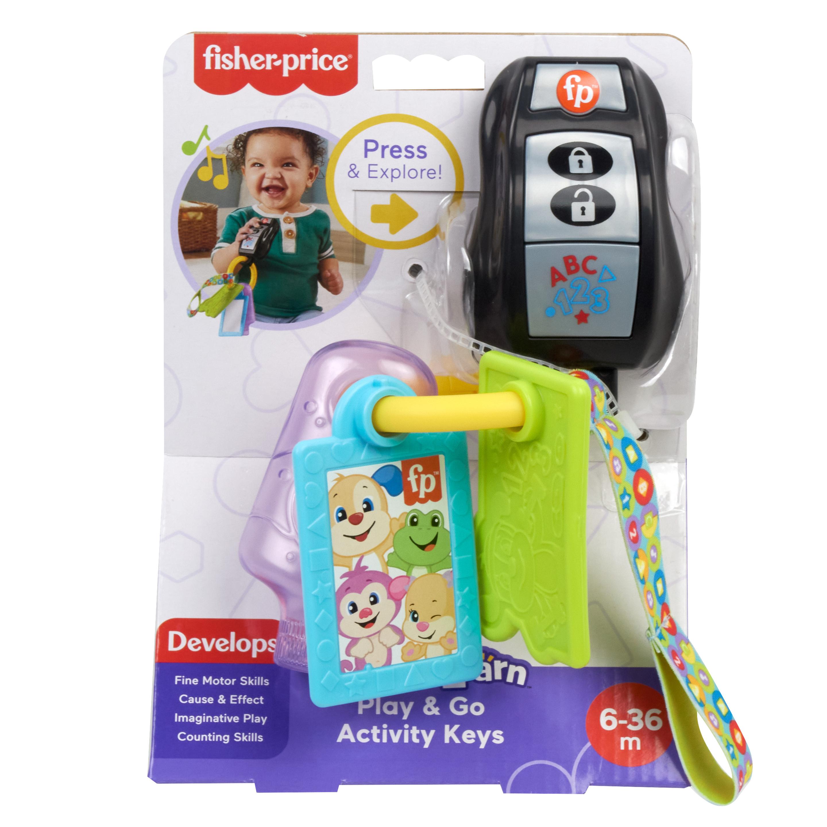 Produktbild Fisher-Price Lern- und Spielspaß Lernspaß Schlüsselbund für Babys und Kleinkinder, musikalische Lernspielzeug, mehrsprachige Version 6 von 6