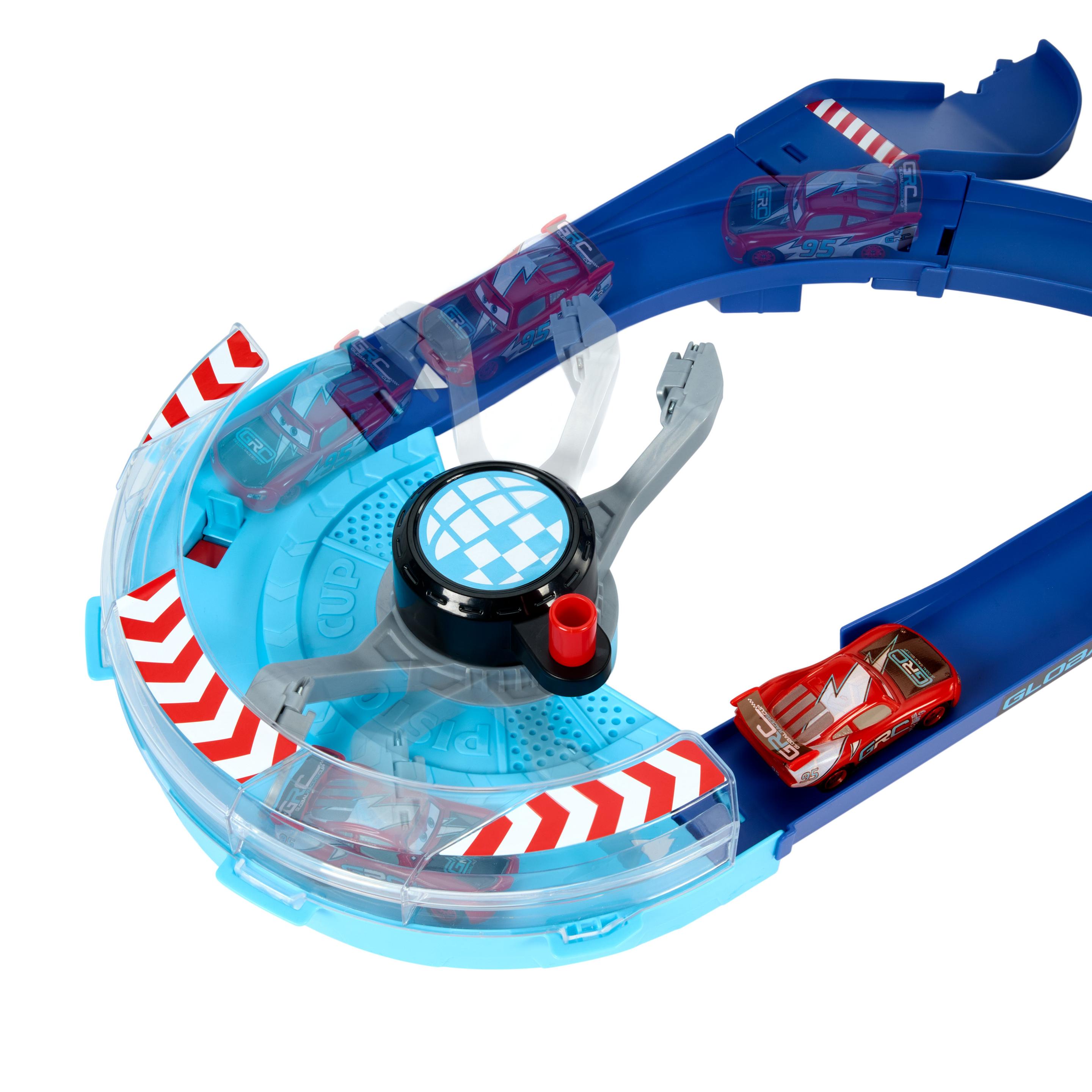 Produktbild Disney und Pixar Cars GRC Sprung-Rennstrecke Spielset mit 2 Spielzeugfahrnzeugen, darunter Lightning McQueen 5 von 6