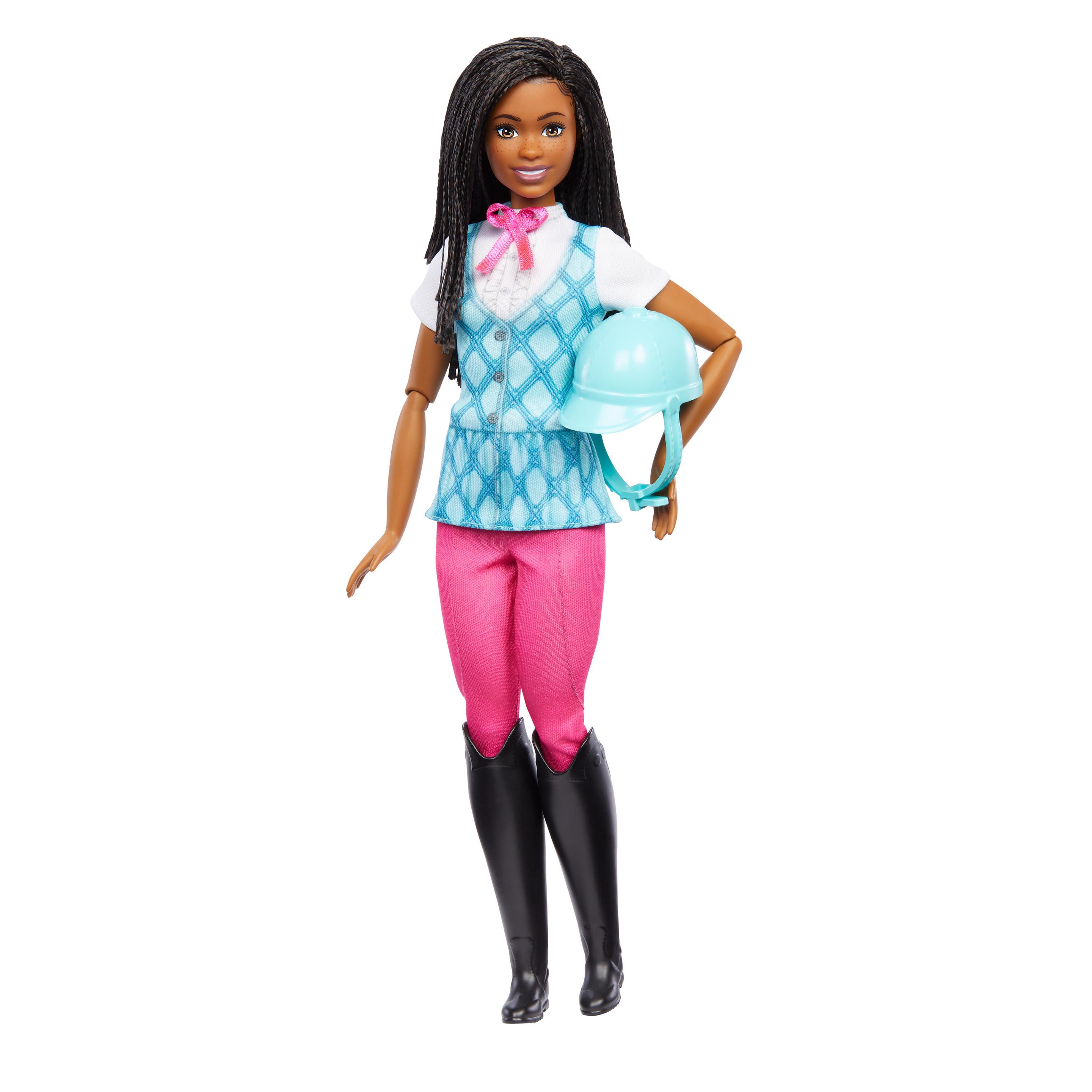 Barbie Mysteries: Das geheimnisvolle Pferdeabenteuer“ Barbie Brooklyn“ Puppe mit Reitkleidung und Zubehör