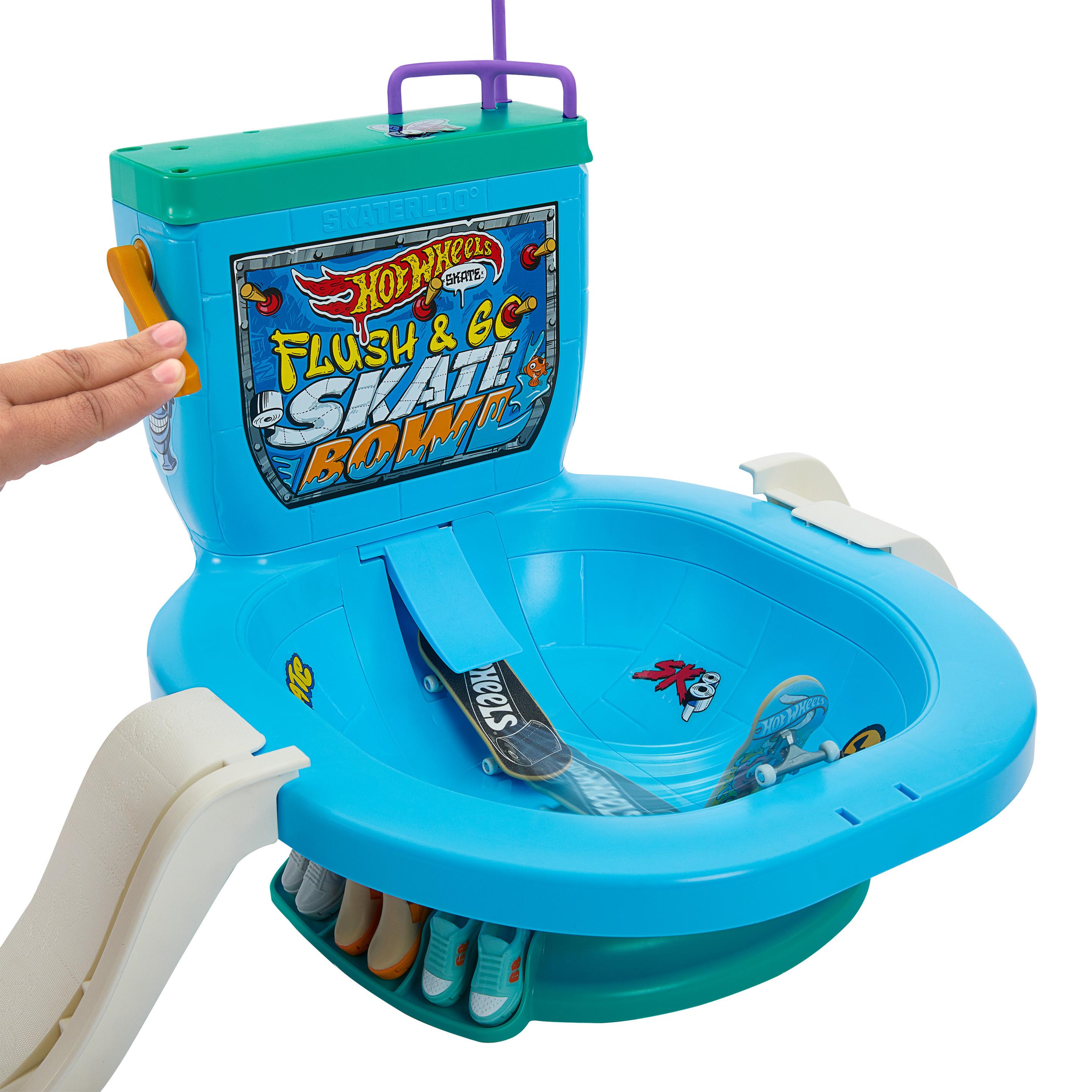 Produktbild Hot Wheels Skate Spülen und los gehts“-Skatebowl Fingerboard-Set mit 1 exklusiven Board und einem Paar abnehmbare Skateschuhe 5 von 6