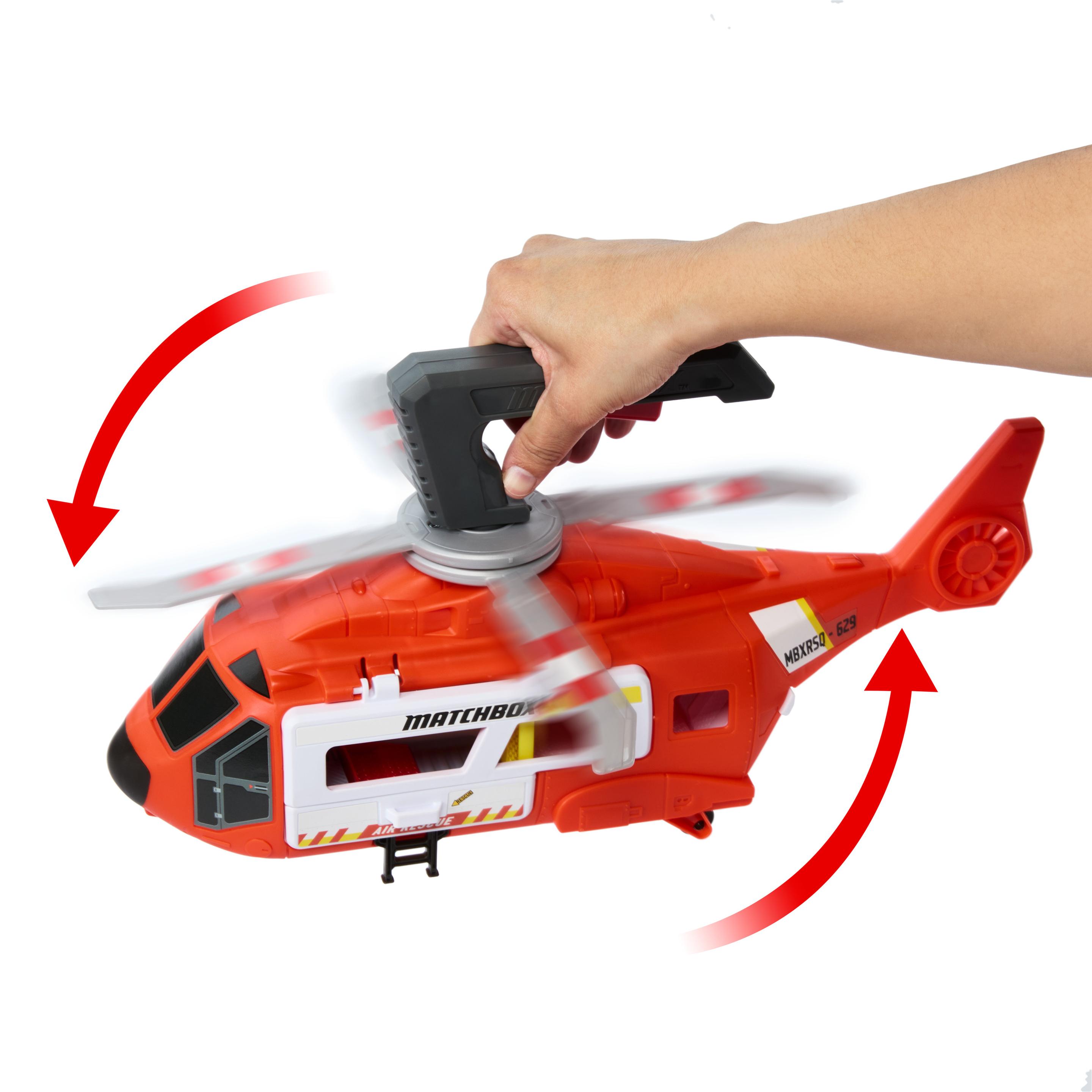 Produktbild Matchbox Action Drivers Rettungshubschrauber, 40 cm großer Hubschrauber mit Die-Cast-Spielzeugrettungswagen im Maßstab 1:64 5 von 6