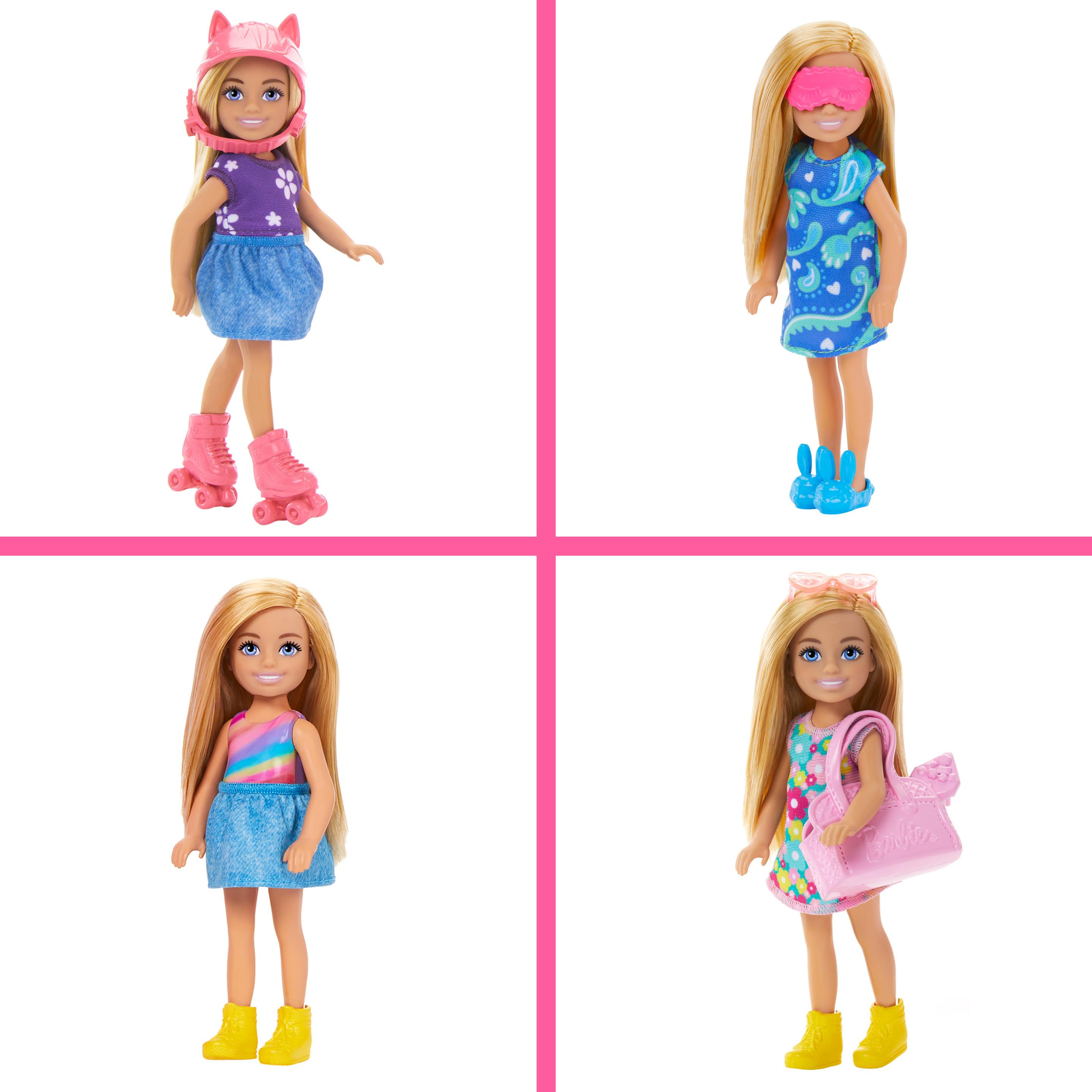 Produktbild Barbie Chelsea Puppe und Kleiderschrank-Spielset mit Kleidung und Accessoires 3 von 6