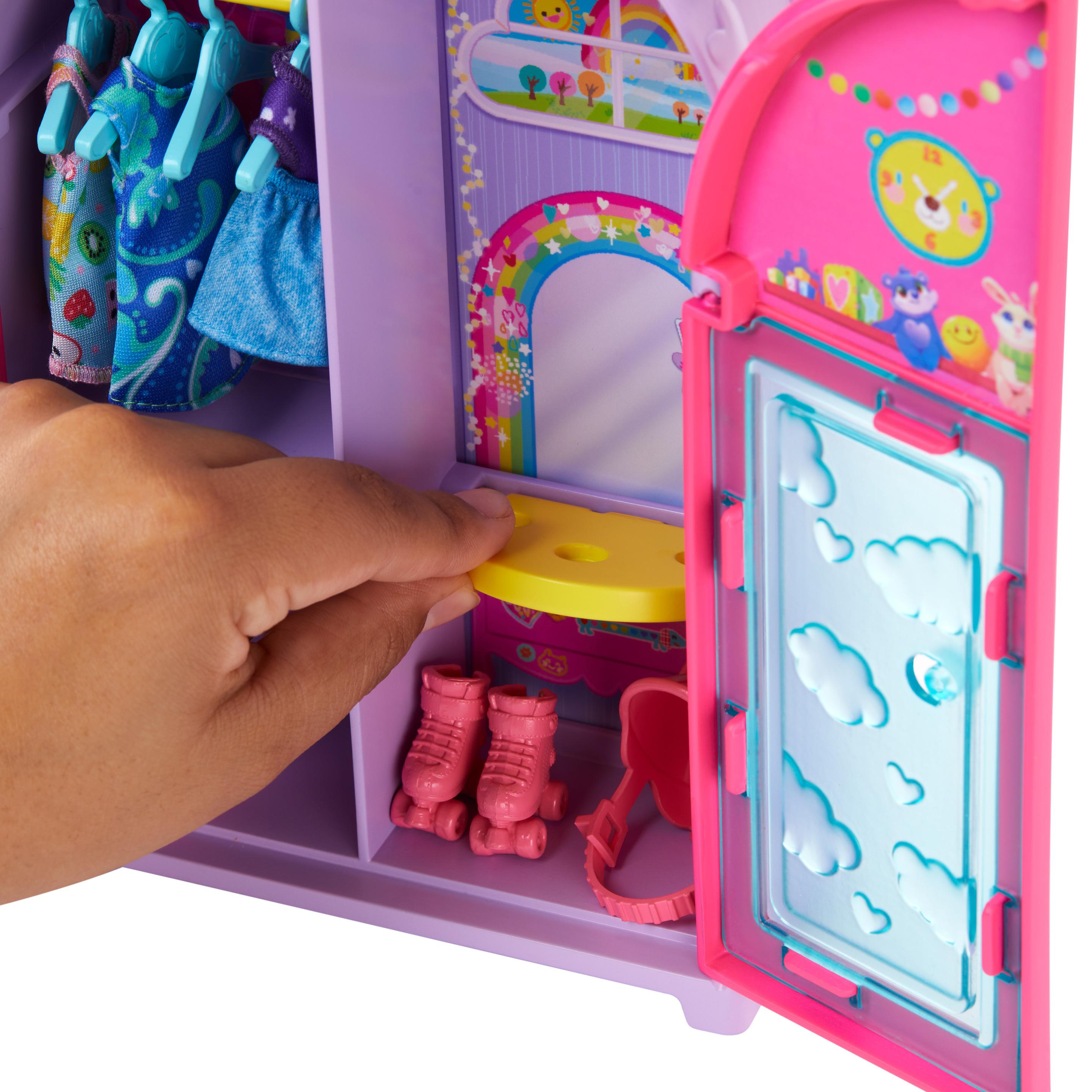 Produktbild Barbie Chelsea Puppe und Kleiderschrank-Spielset mit Kleidung und Accessoires 4 von 6