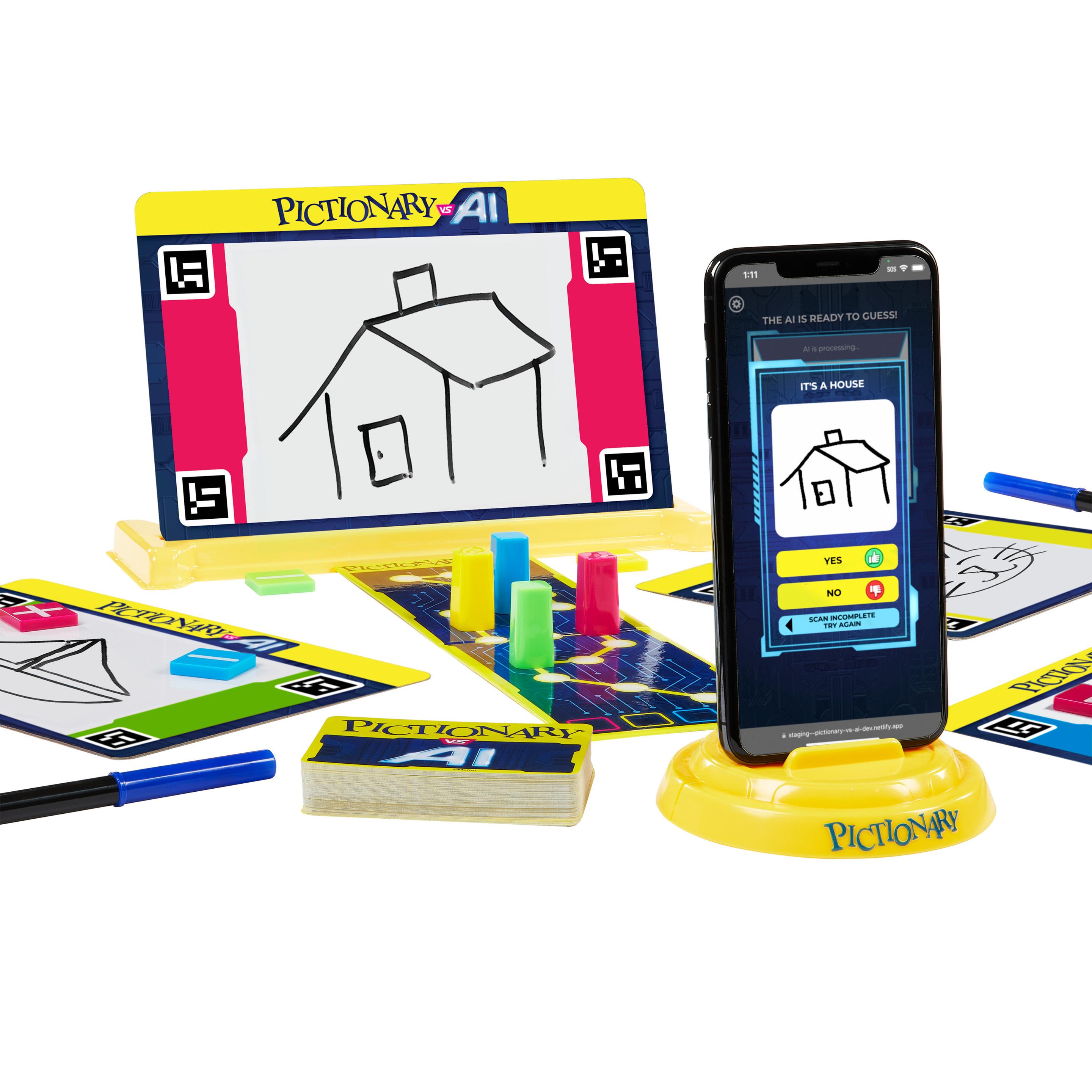 Produktbild Pictionary Vs. KI, Familienspiel mit künstlicher Intelligenz für Kinder und Erwachsene, ideal für Spieleabende 4 von 6