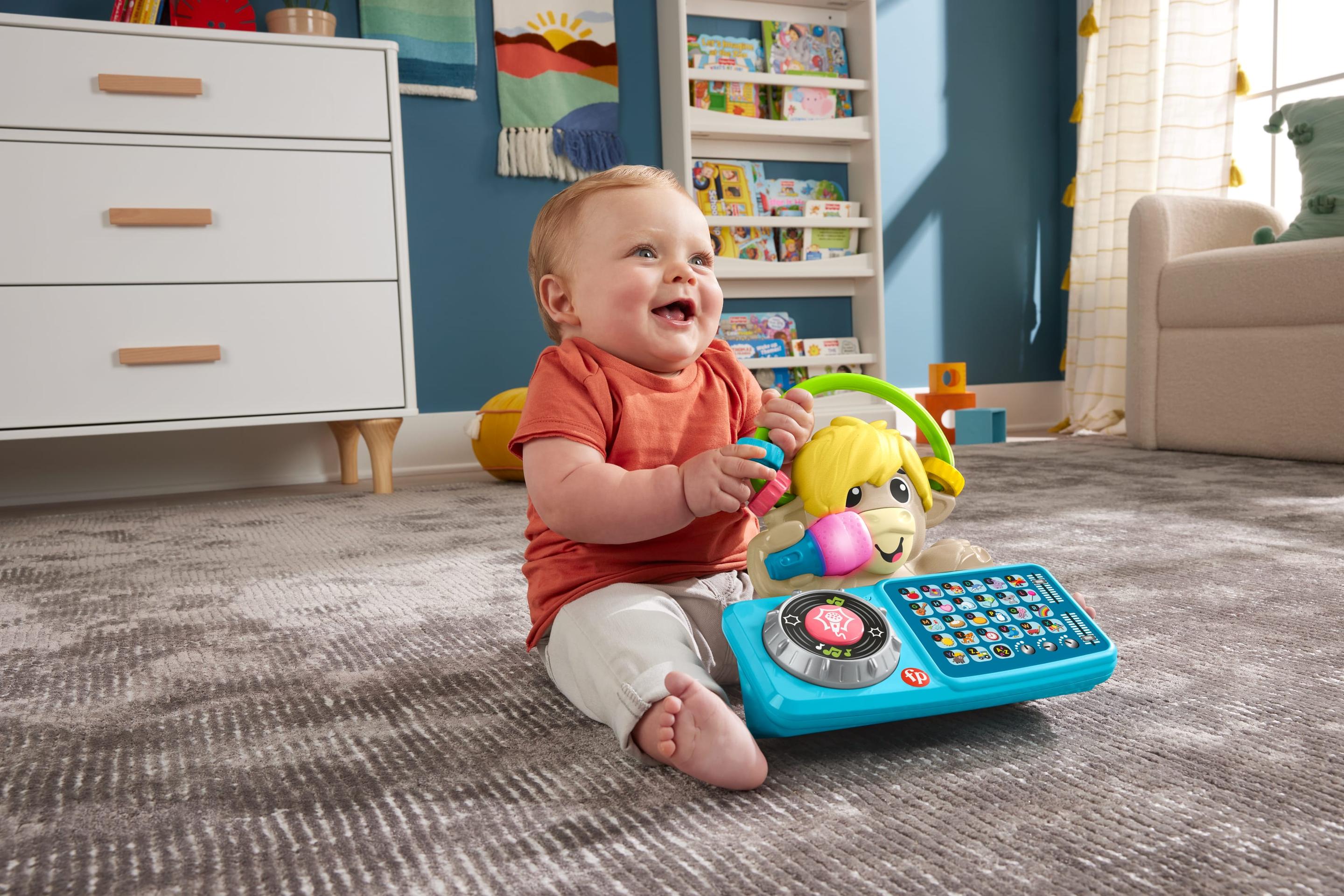 Produktbild Fisher-Price Beat Bande ABC DJ-Yak Taylor, Lernspielzeug für Babys mit Musik und Lichtern, deutsche Ausgabe 2 von 6