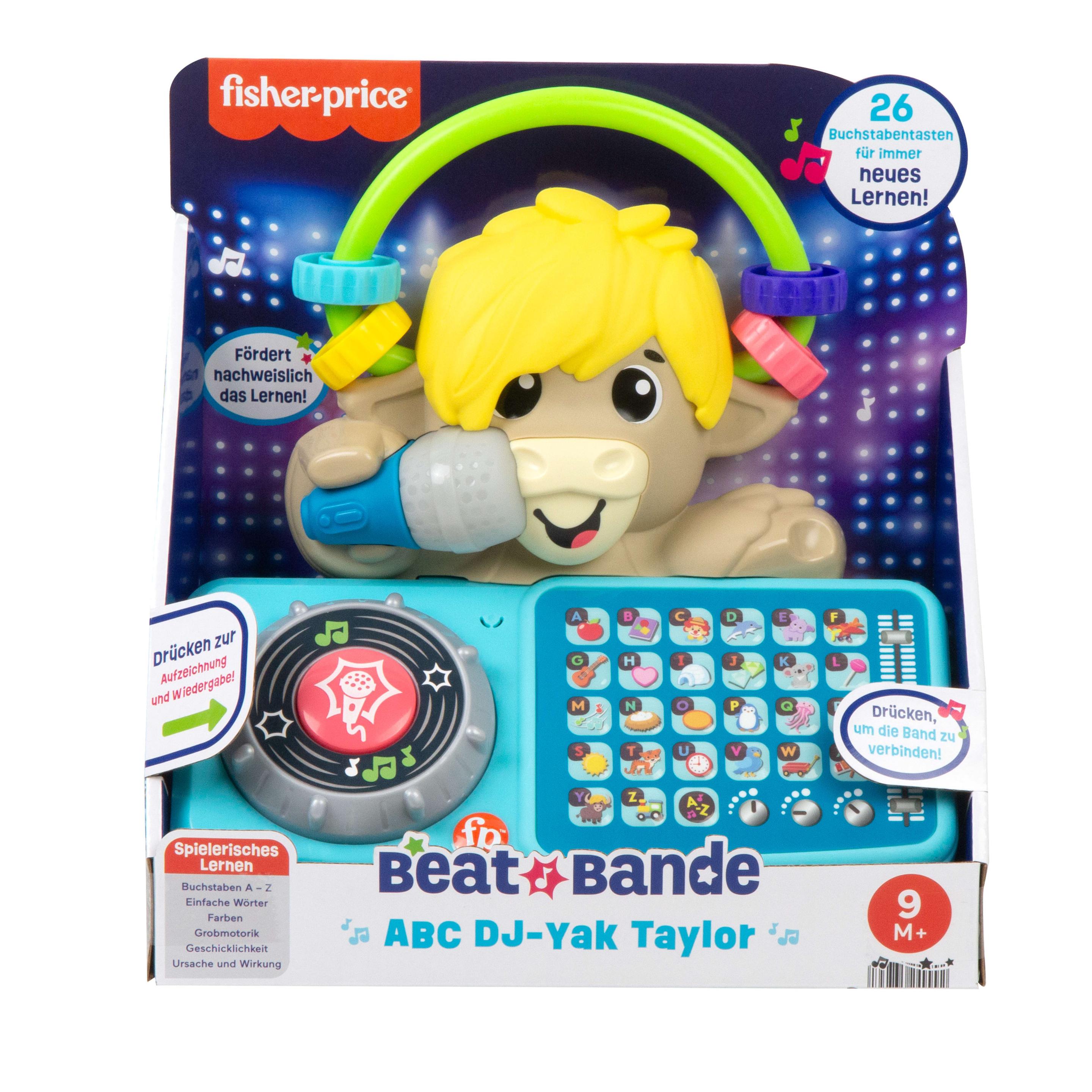 Produktbild Fisher-Price Beat Bande ABC DJ-Yak Taylor, Lernspielzeug für Babys mit Musik und Lichtern, deutsche Ausgabe 6 von 6
