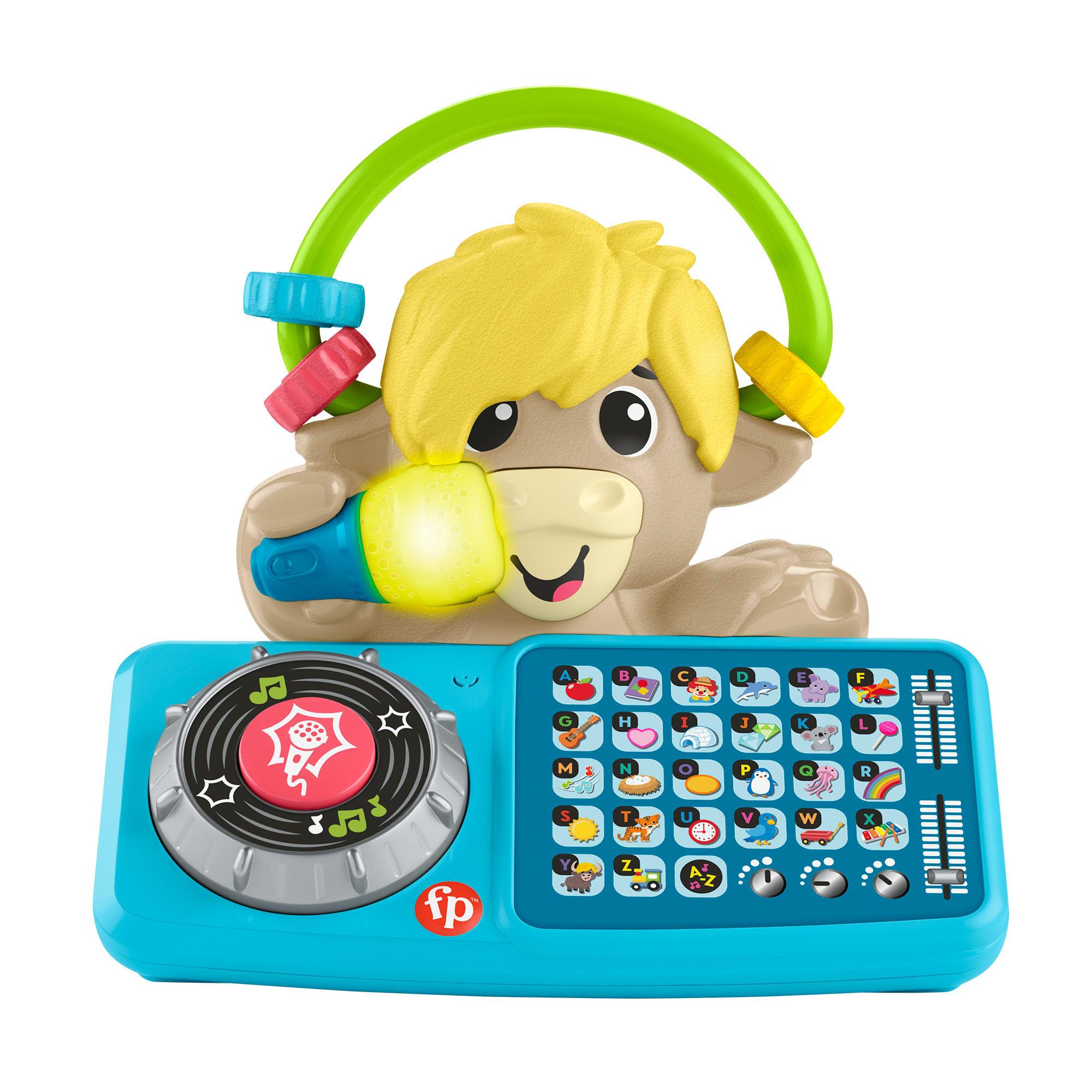 Fisher-Price Beat Bande ABC DJ-Yak Taylor, Lernspielzeug für Babys mit Musik und Lichtern, deutsche Ausgabe