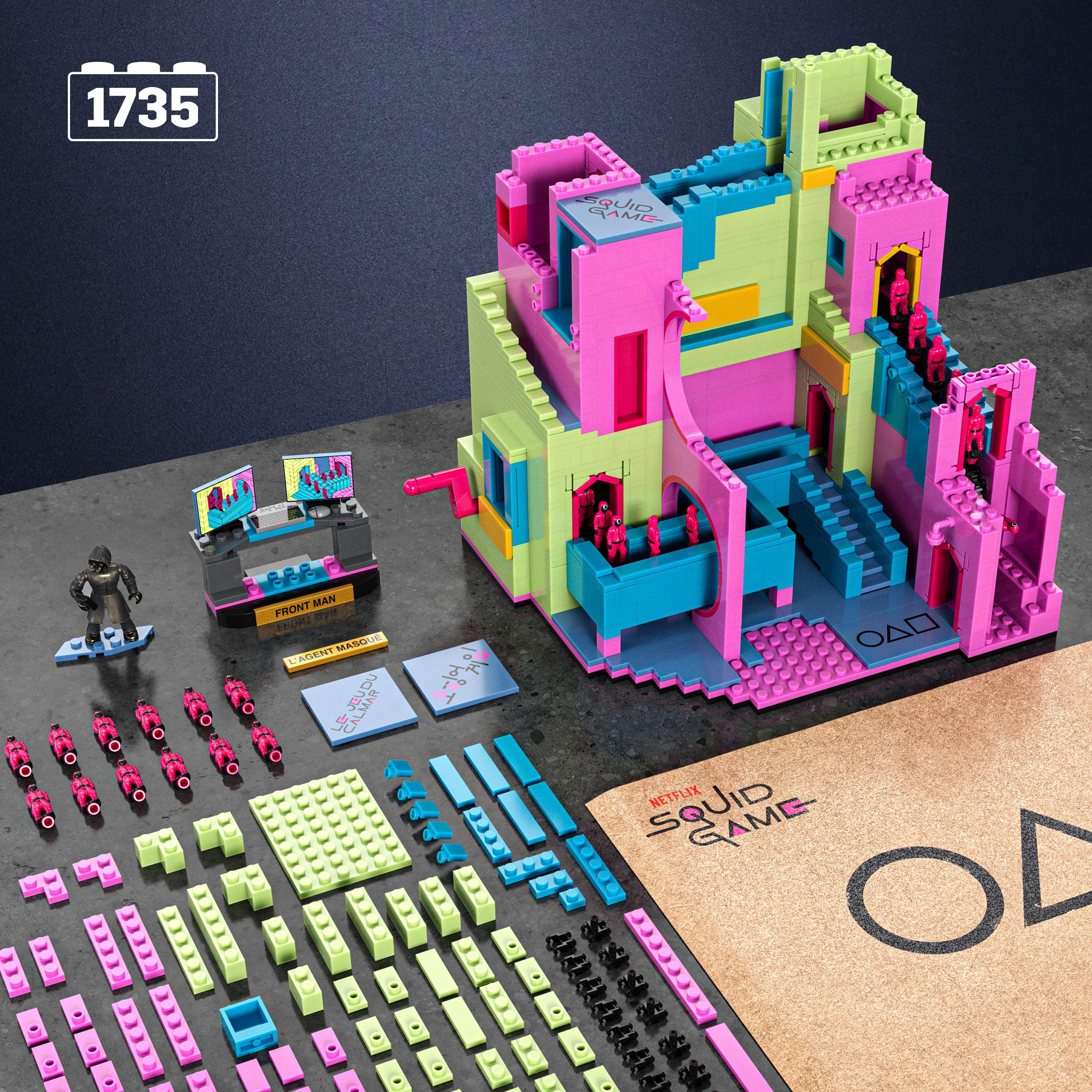 Produktbild MEGA Squid Game Treppenhaus Bauspielzeug-Sets mit Actionfigur (1707 Teile) für Sammler 5 von 6