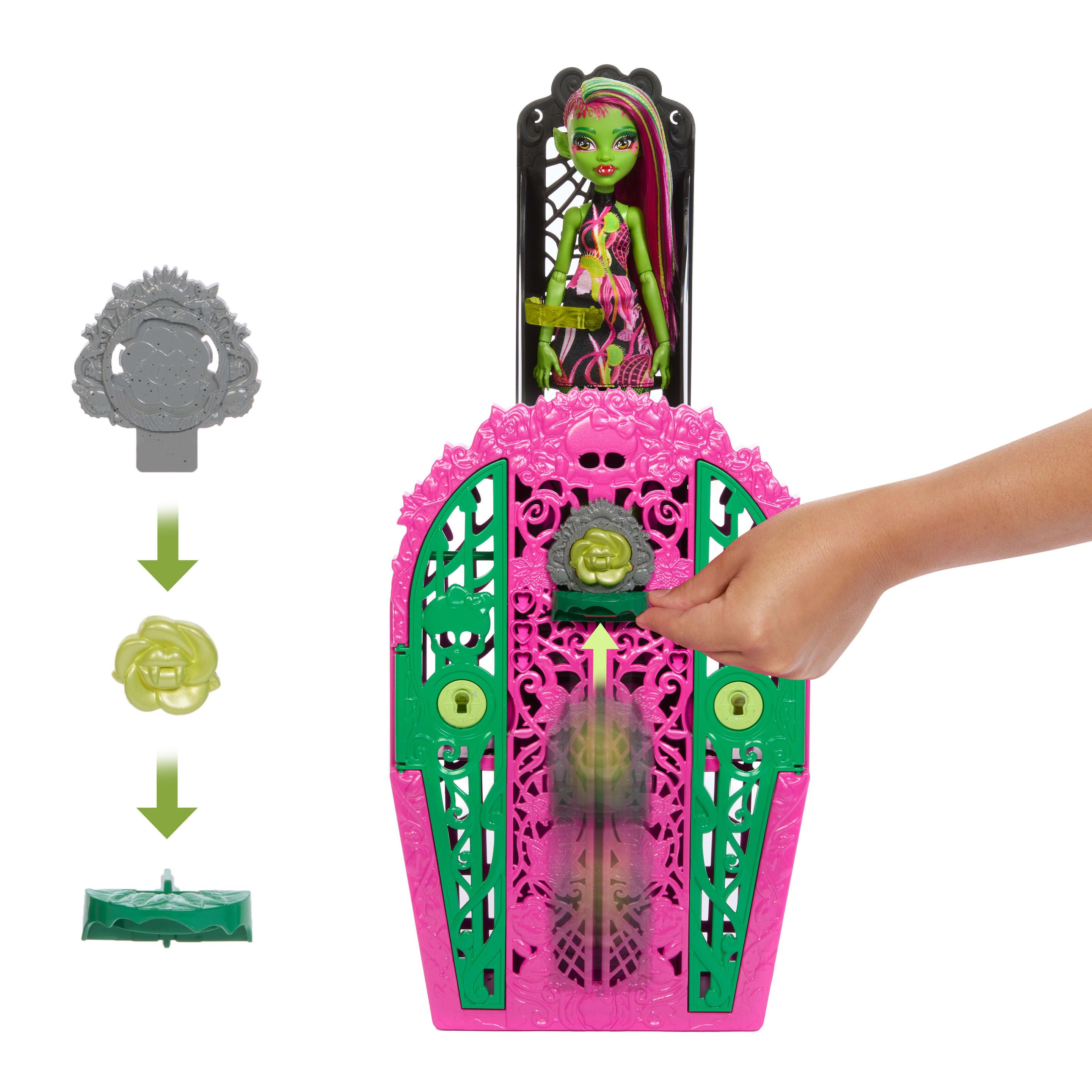 Produktbild Monster High Skulltimate Secrets Garden Mysteries Spielset, Venus McFlytrap-Puppe mit mehr als 19 Überraschungen 4 von 6