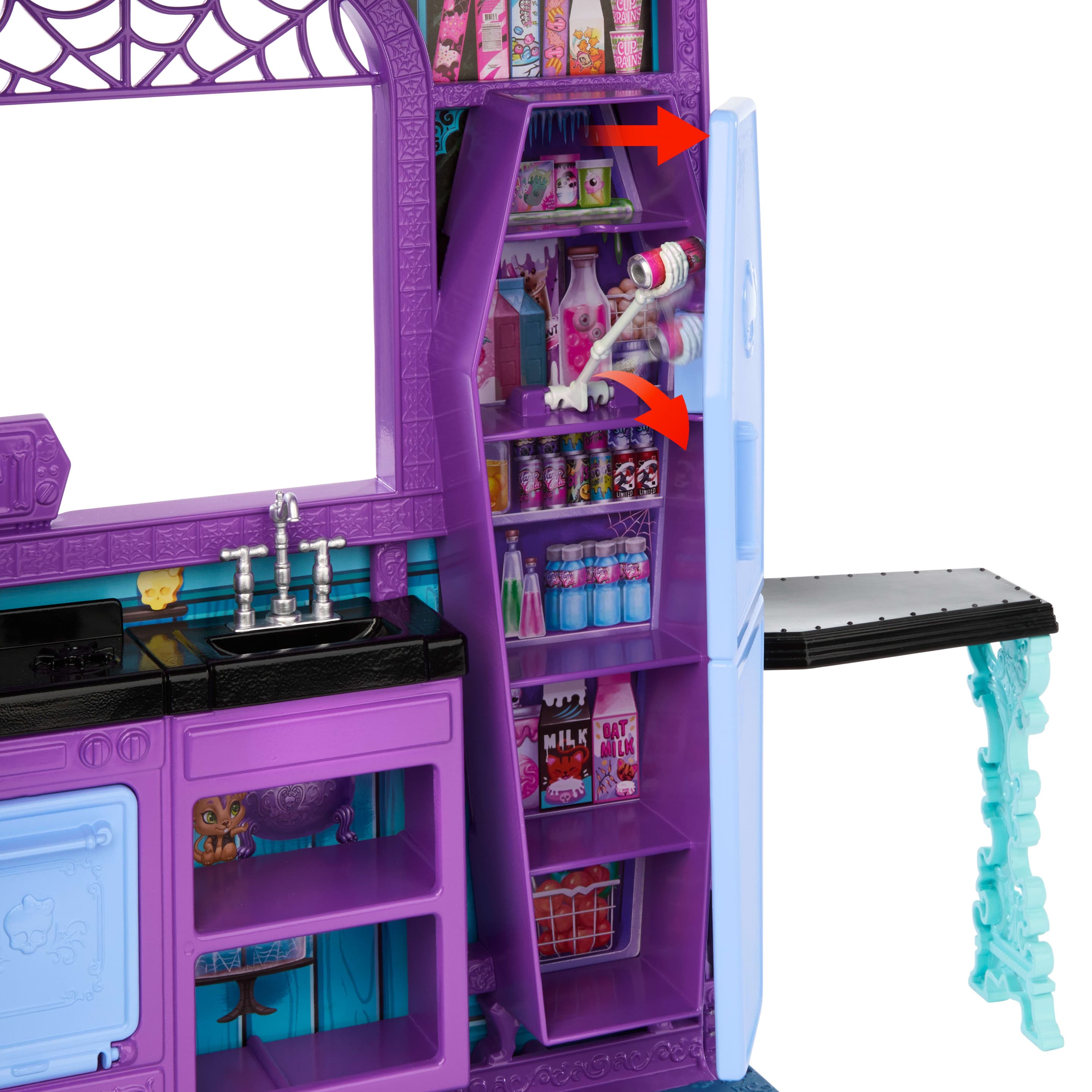 Produktbild Monster High Buh-tique Hotel Puppenhaus mit gruseligen Überraschungen in jedem Raum und mehr als 13 Zubehörteilen 4 von 6