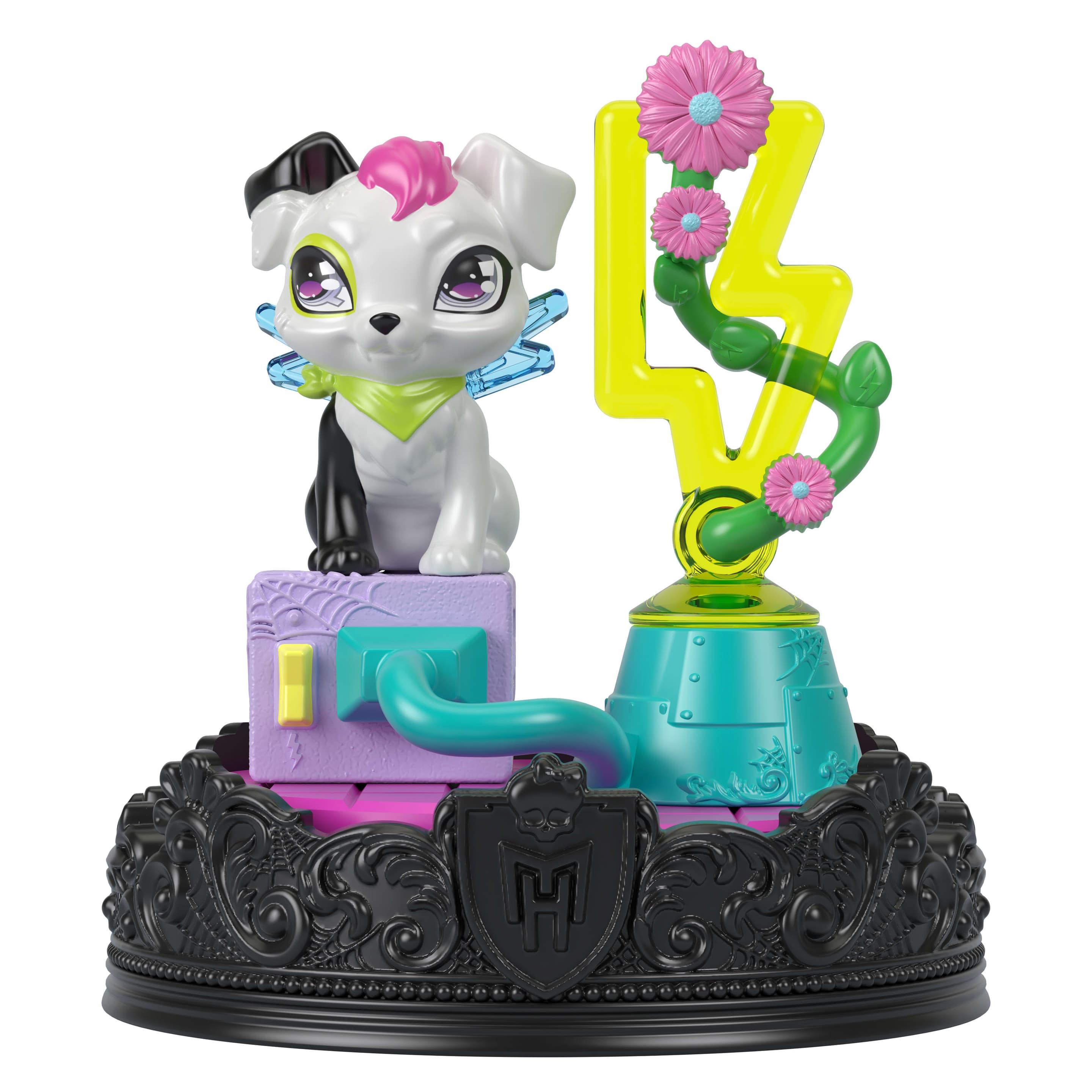 Produktbild Monster High Haustier-Schlüsselanhänger, Tierfiguren mit Zubehör und zusammenbaubarem Terrarium 3 von 6