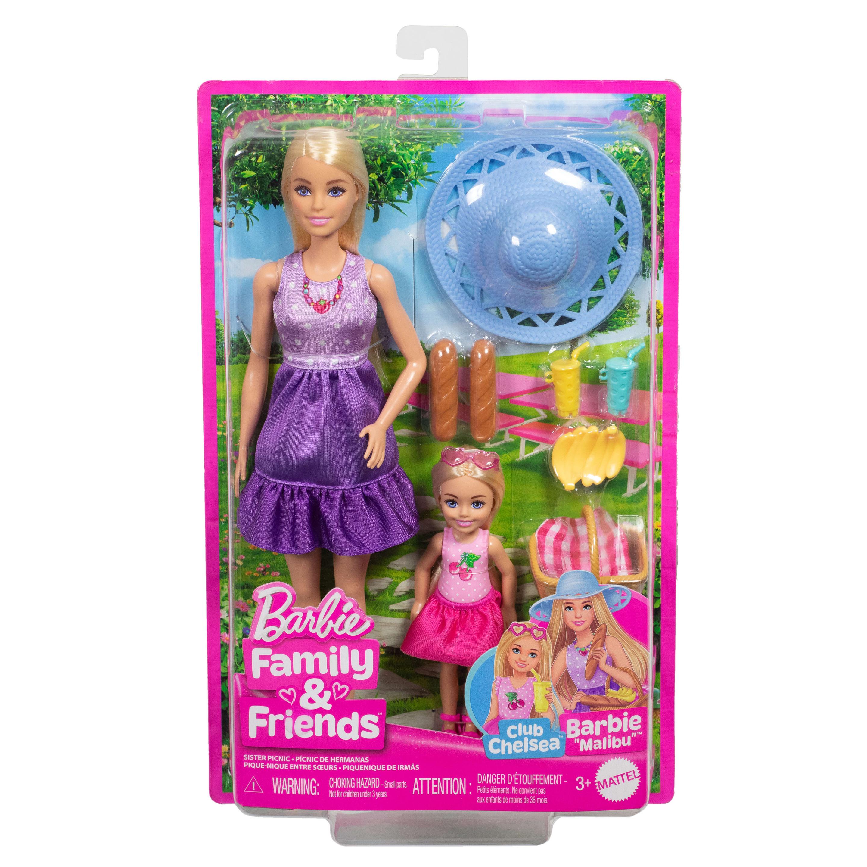 Produktbild Barbie-Puppen und Accessoires aus der Reihe Family&Friends, Spielset im Picknick-Thema mit 2 Puppen und 9 Accessoires 6 von 6