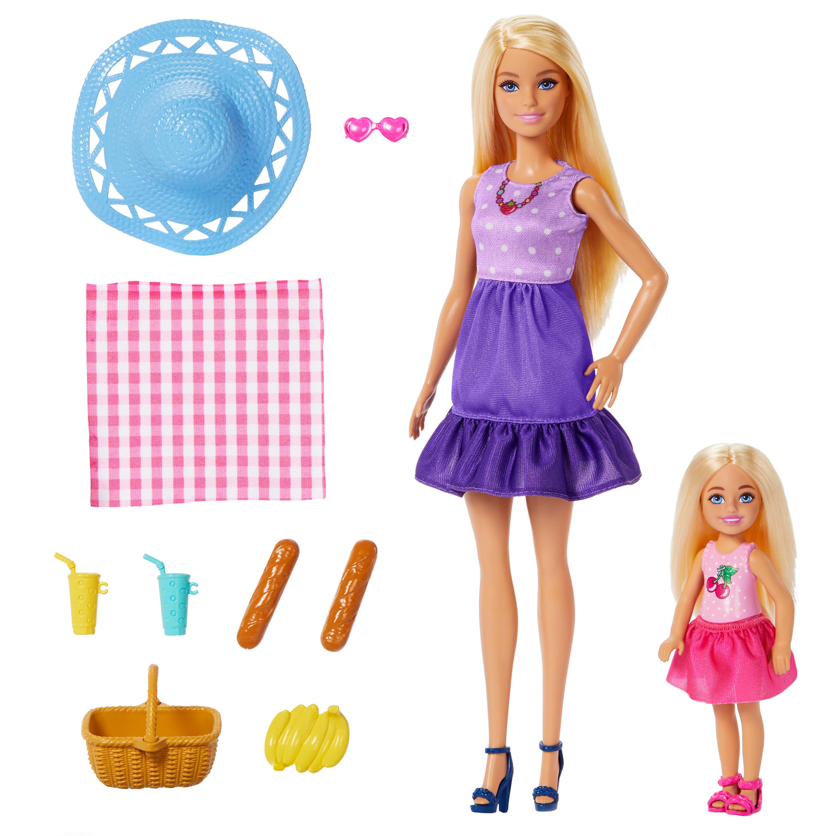 Produktbild Barbie-Puppen und Accessoires aus der Reihe Family&Friends, Spielset im Picknick-Thema mit 2 Puppen und 9 Accessoires 5 von 6