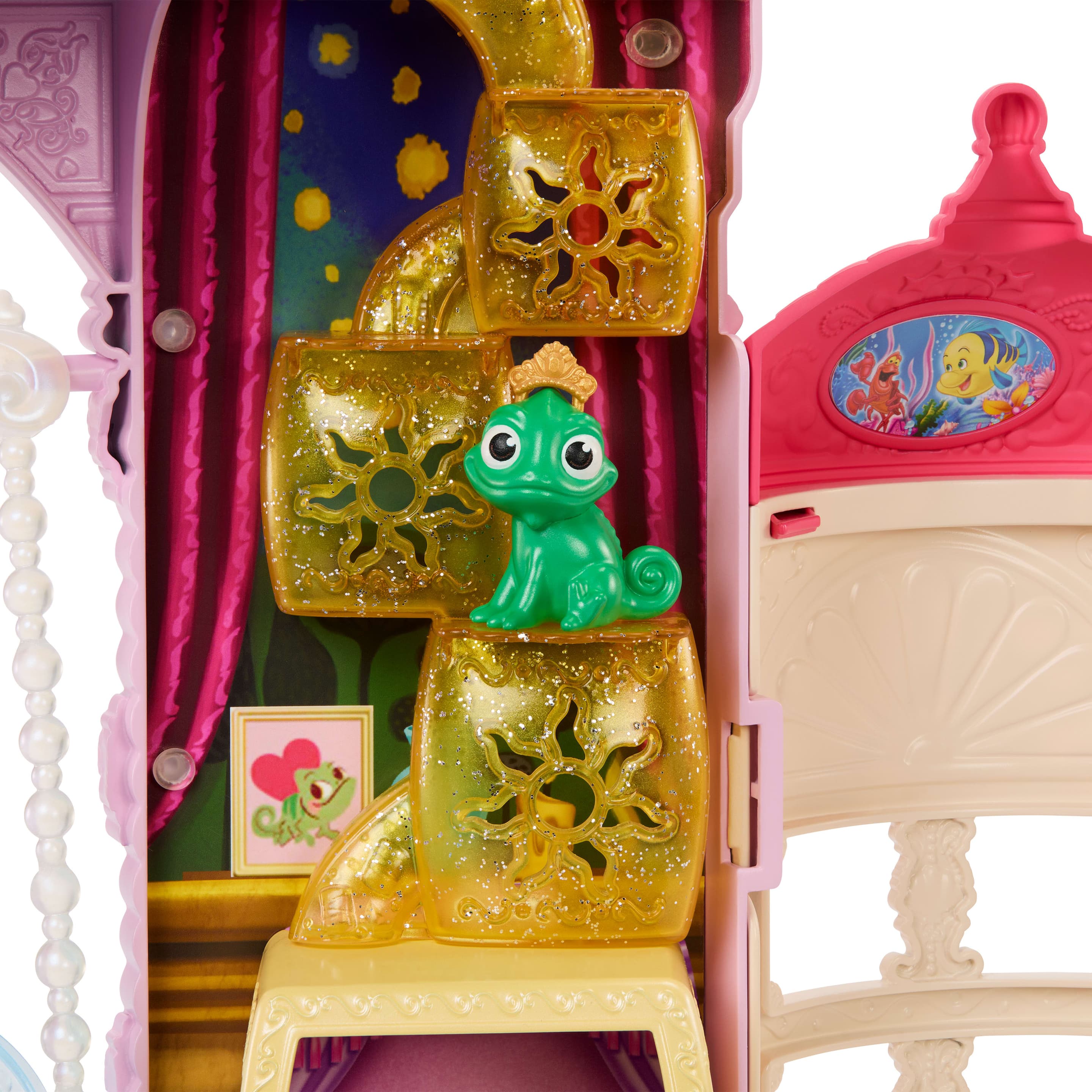Produktbild Disney Princess Haustierpalast-Spielset mit 7 Spielbereichen, 3 Tierfreunden und über 20 Möbeln und Zubehörteilen 6 von 6