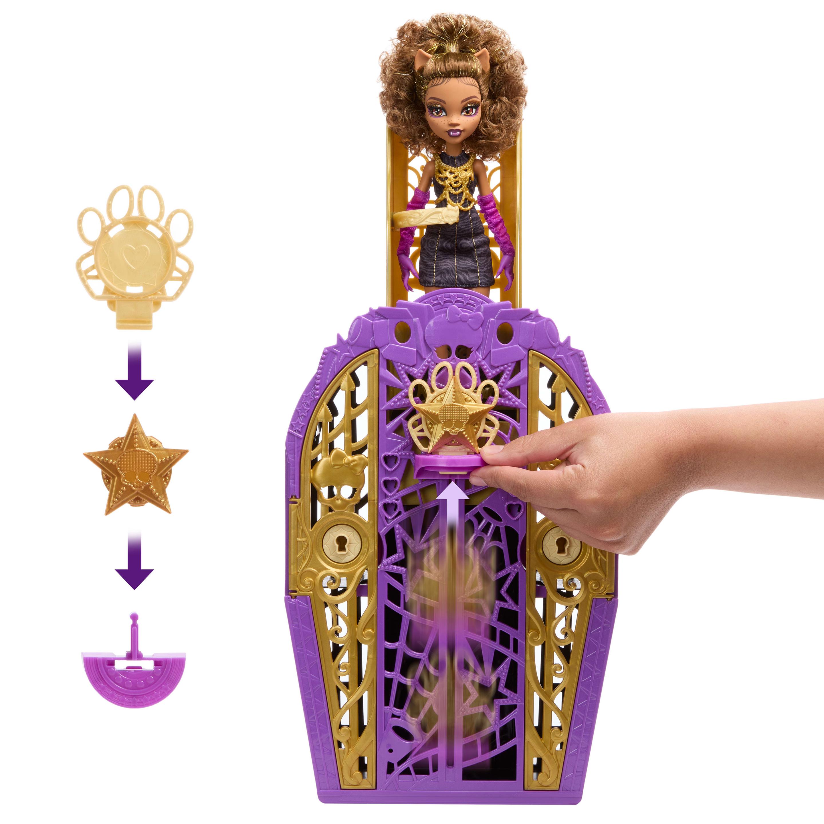 Produktbild Monster High Skulltimate Secrets Hauntlywood-Mysteries-Spielset, Clawdeen Wolf Puppe mit mehr als 19 Überraschungen 4 von 6