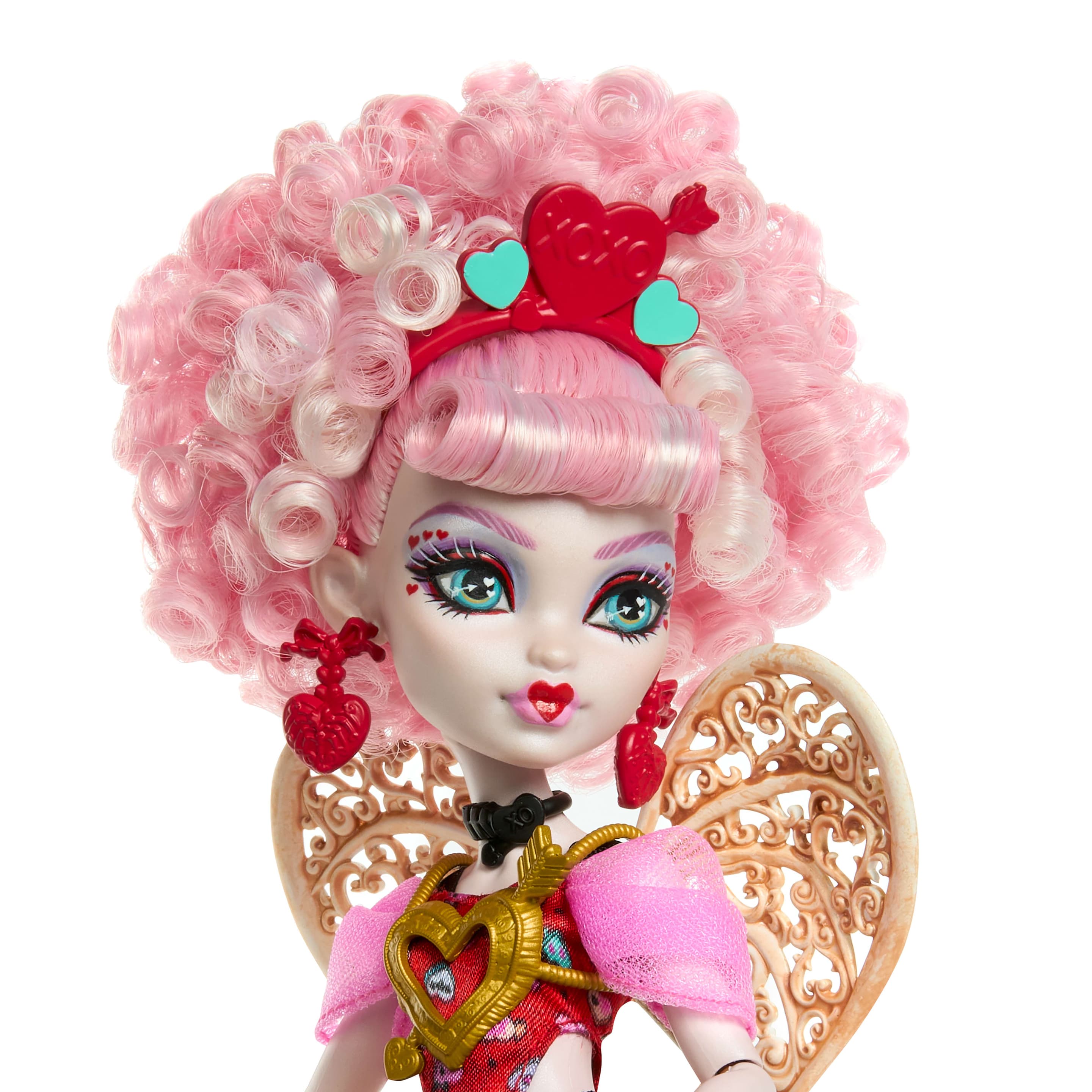 Produktbild Monster High Scary Sweet Birthday Cupid Asteria-Puppe im Partykleid mit Ballon und Geschenk 5 von 7