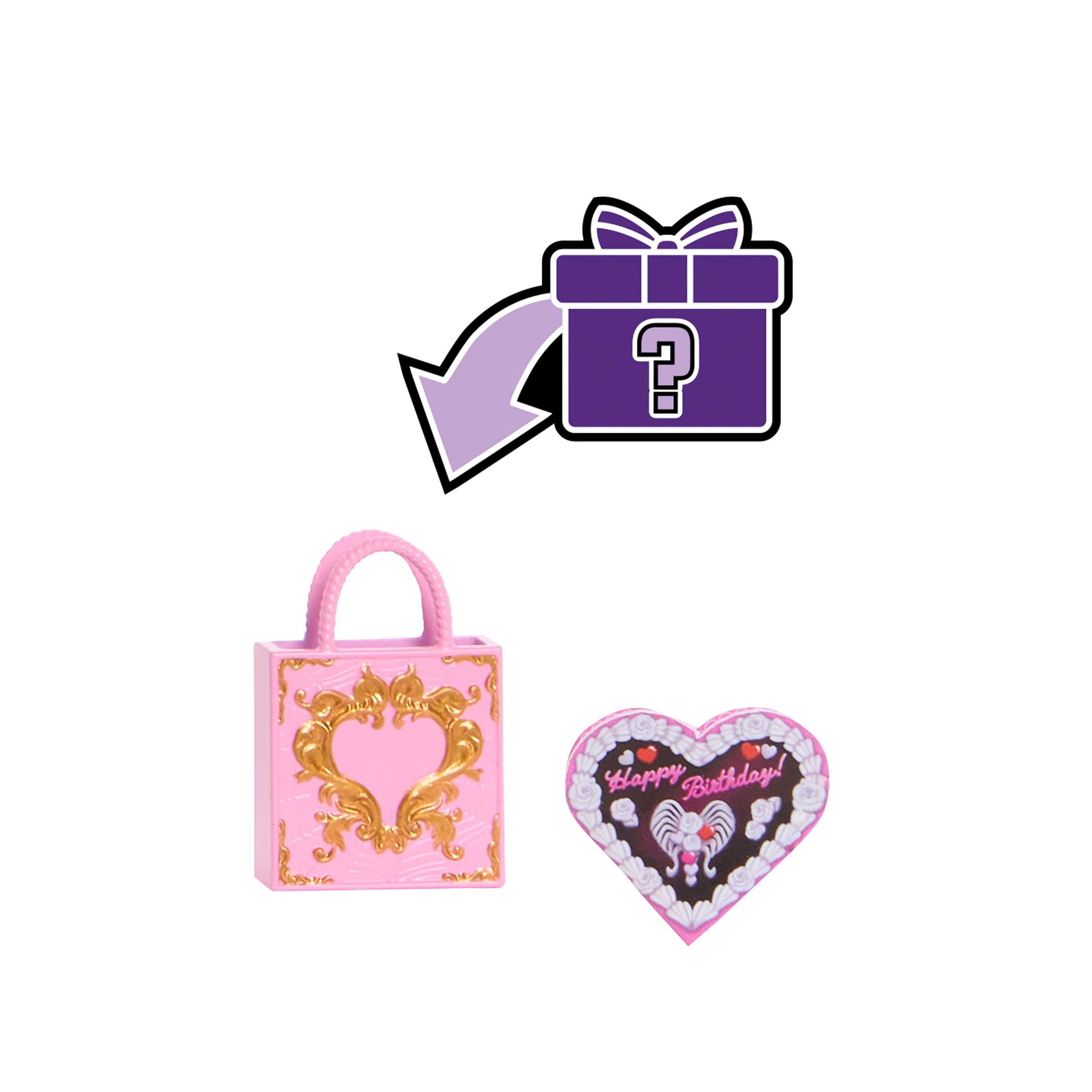 Produktbild Monster High Scary Sweet Birthday Cupid Asteria-Puppe im Partykleid mit Ballon und Geschenk 2 von 7