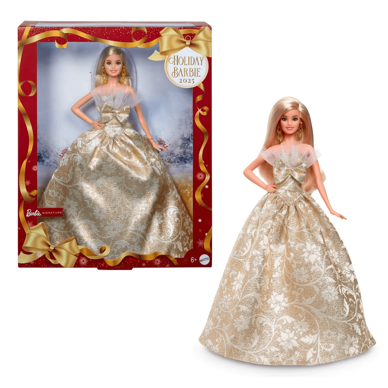 Barbie Signature 2025 Holiday Barbie – Eleganz in Gold & Silber