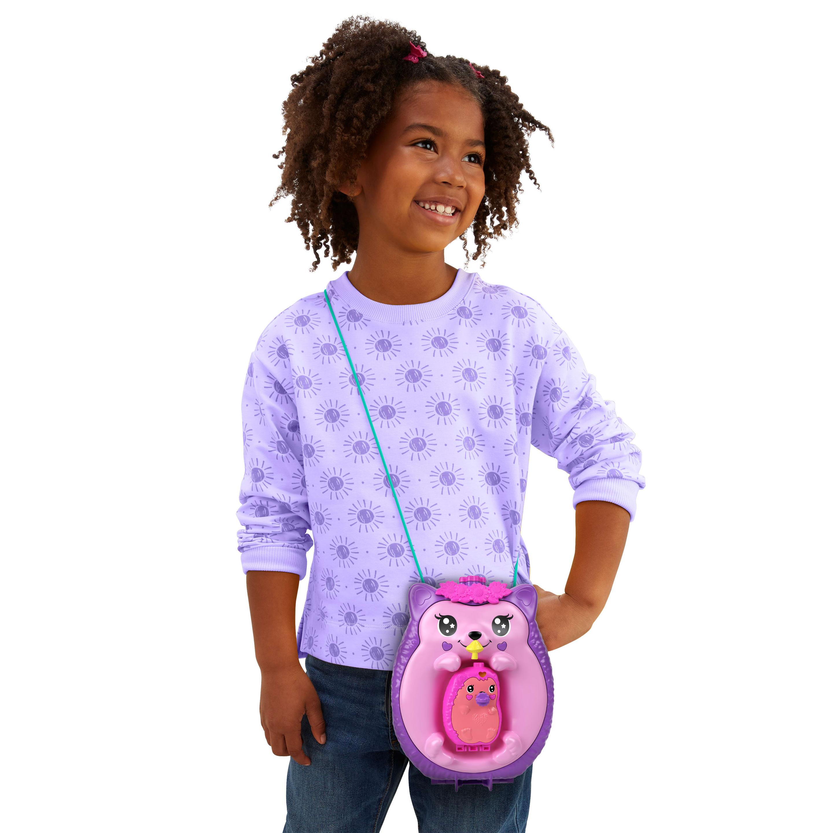 Produktbild Polly Pocket Mama&Baby Igel Handtaschen-Spielset mit 2 Puppen&16 Accessoires inklusive Haustieren 2 von 6