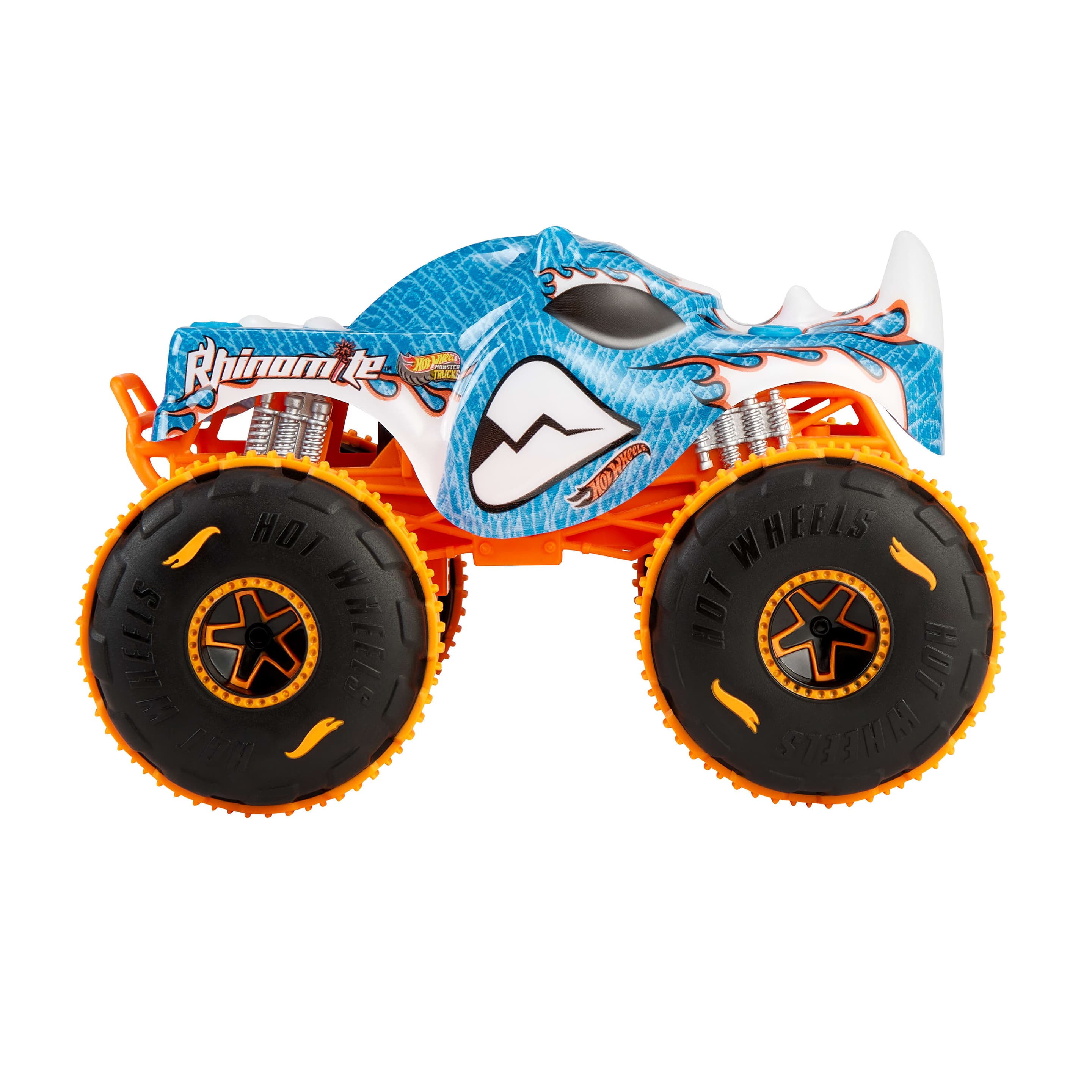 Produktbild Hot Wheels RC Monster Trucks Rhinomite im Maßstab 1:24, Spielzeug-Truck mit batteriebetriebener Fernbedienung 3 von 4