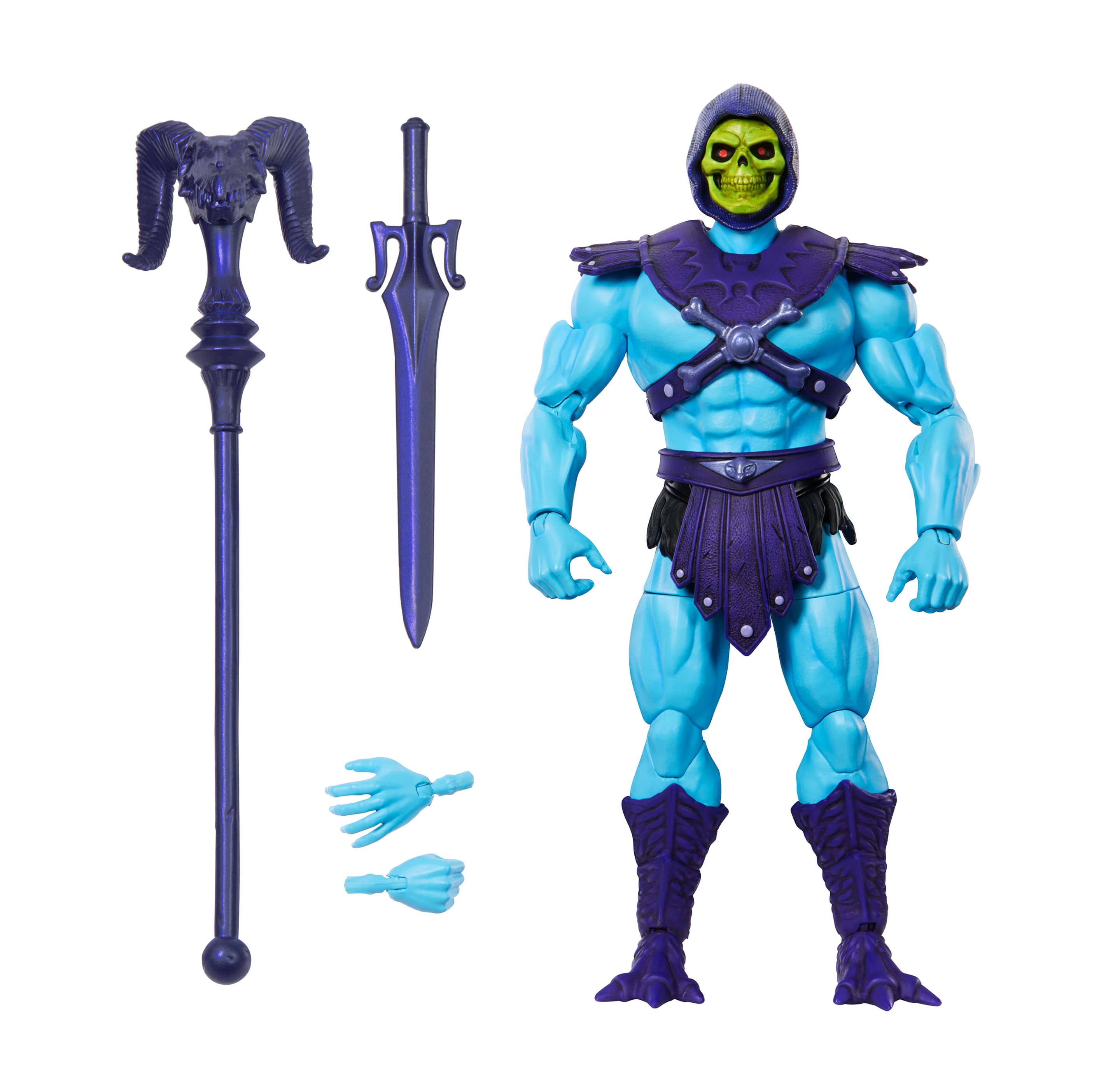Masters of the Universe Masterverse Skeletor-Actionfigur, MOTU Vintage Collection, 30 Bewegungspunkte