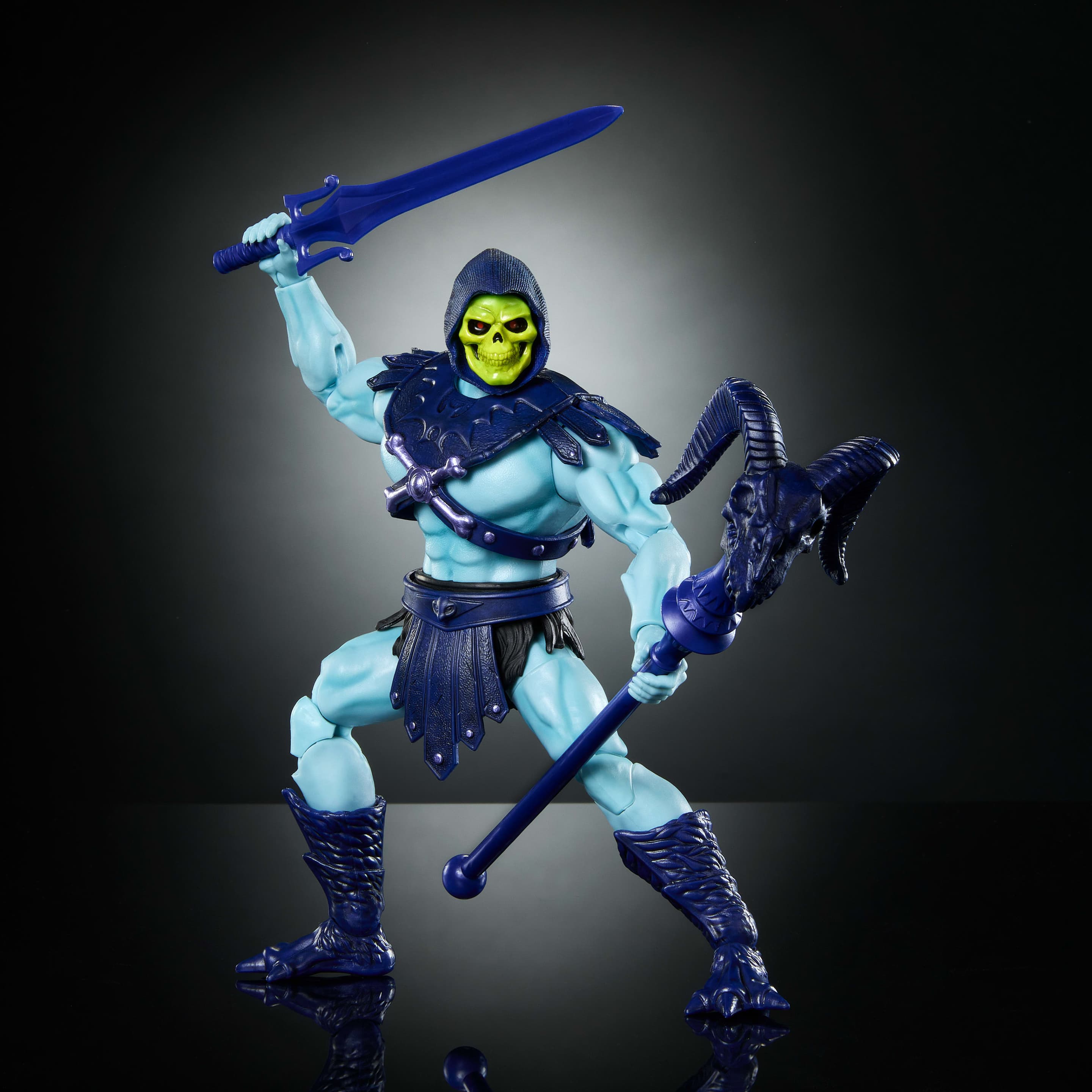Produktbild Masters of the Universe Masterverse Skeletor-Actionfigur, MOTU Vintage Collection, 30 Bewegungspunkte 3 von 6