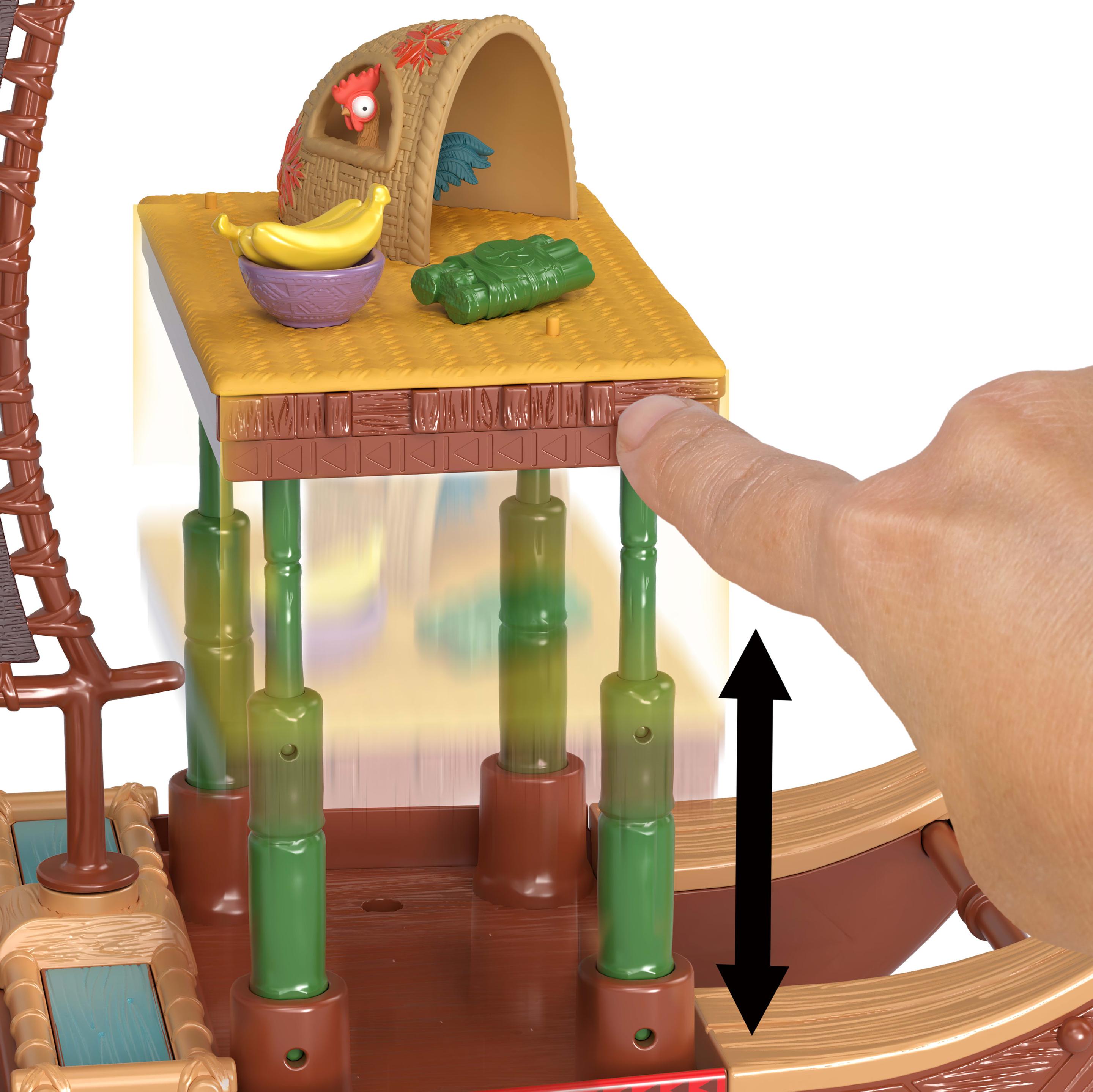 Produktbild Disney Vaiana 2 Spielzeuge, Vaianas Abenteuerkanu-Spielset mit 1 kleinen Puppe, 1 Kanu und 10 Zubehörteilen 3 von 6