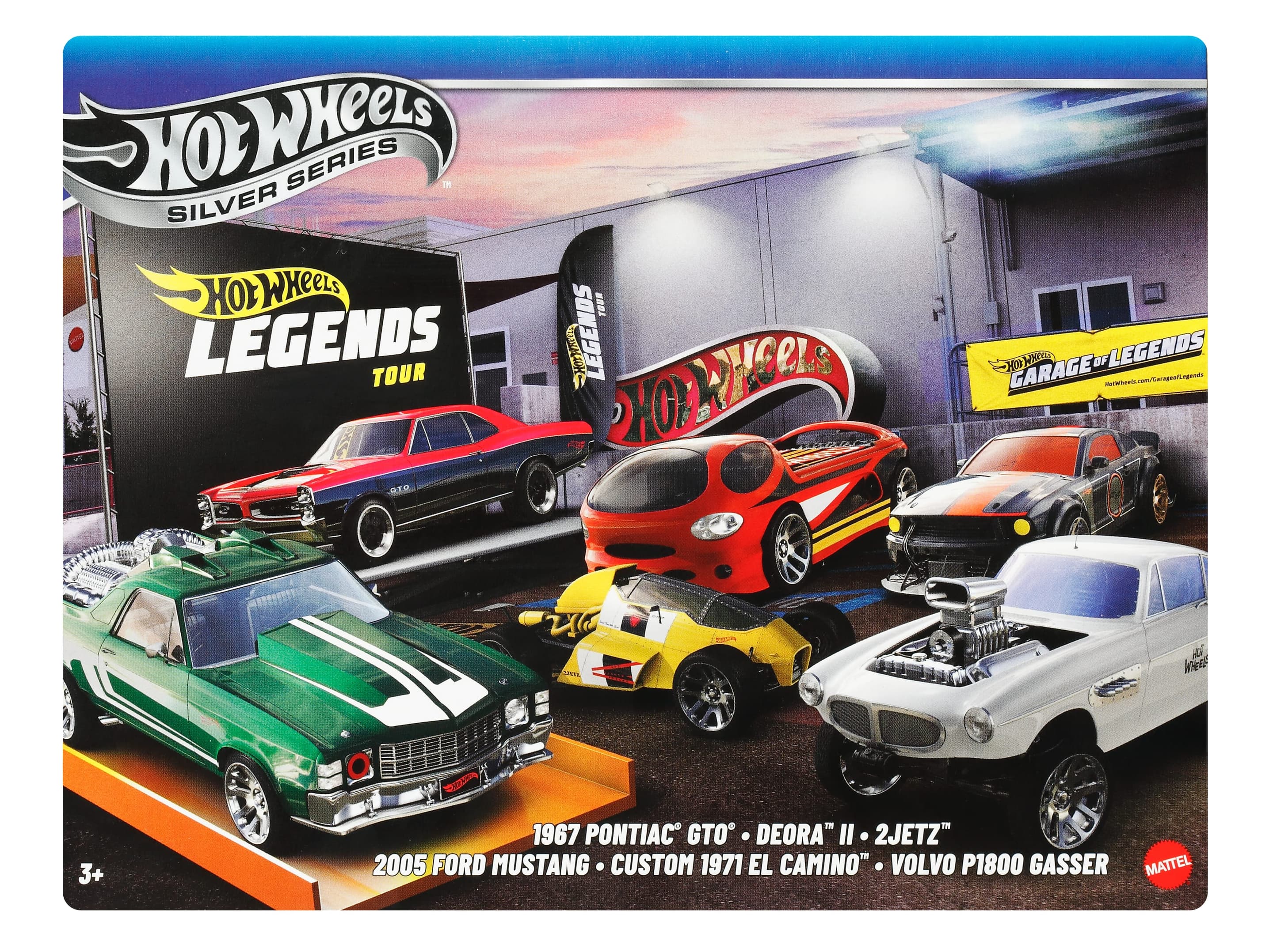 Produktbild Hot Wheels Die-Cast-Spielzeugautos und -Trucks im Maßstab 1:64, Set mit 6 HW Legends-Fahrzeugen (Stile können abweichen) 2 von 8