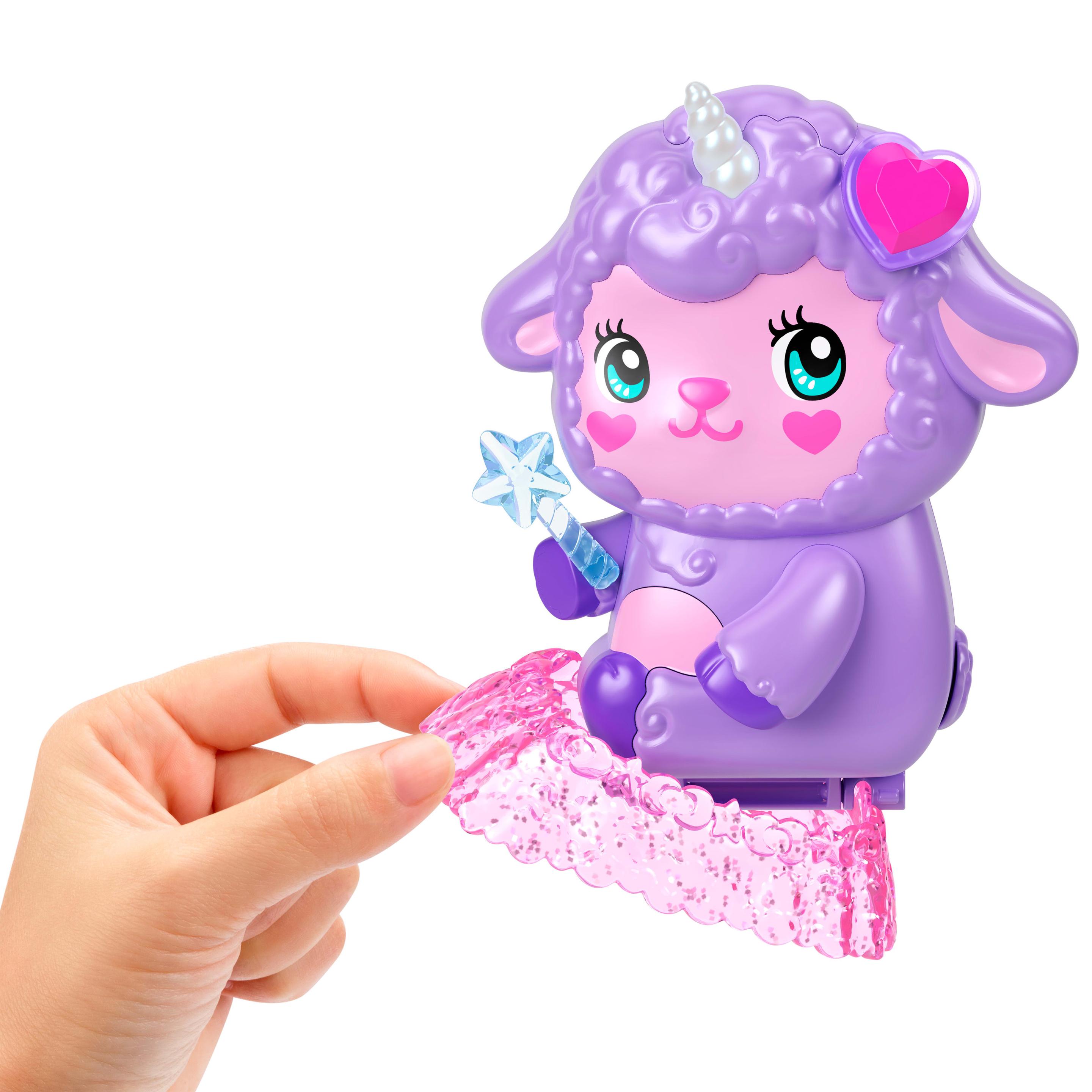 Produktbild Polly Pocket Lämmchen Schatulle, Reisespielzeug mit Futter- und Stylingzubehör 6 von 6