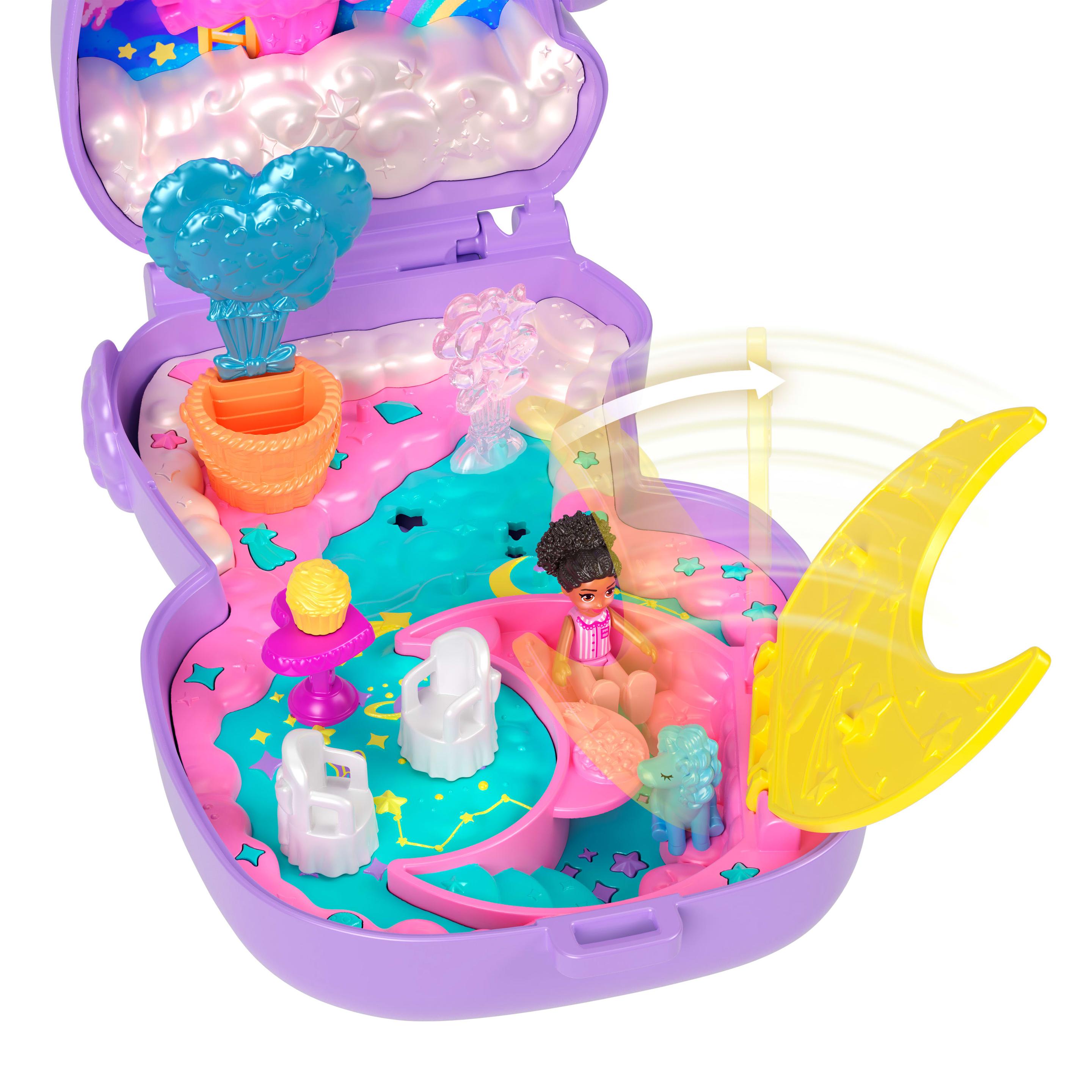 Produktbild Polly Pocket Lämmchen Schatulle, Reisespielzeug mit Futter- und Stylingzubehör 4 von 6