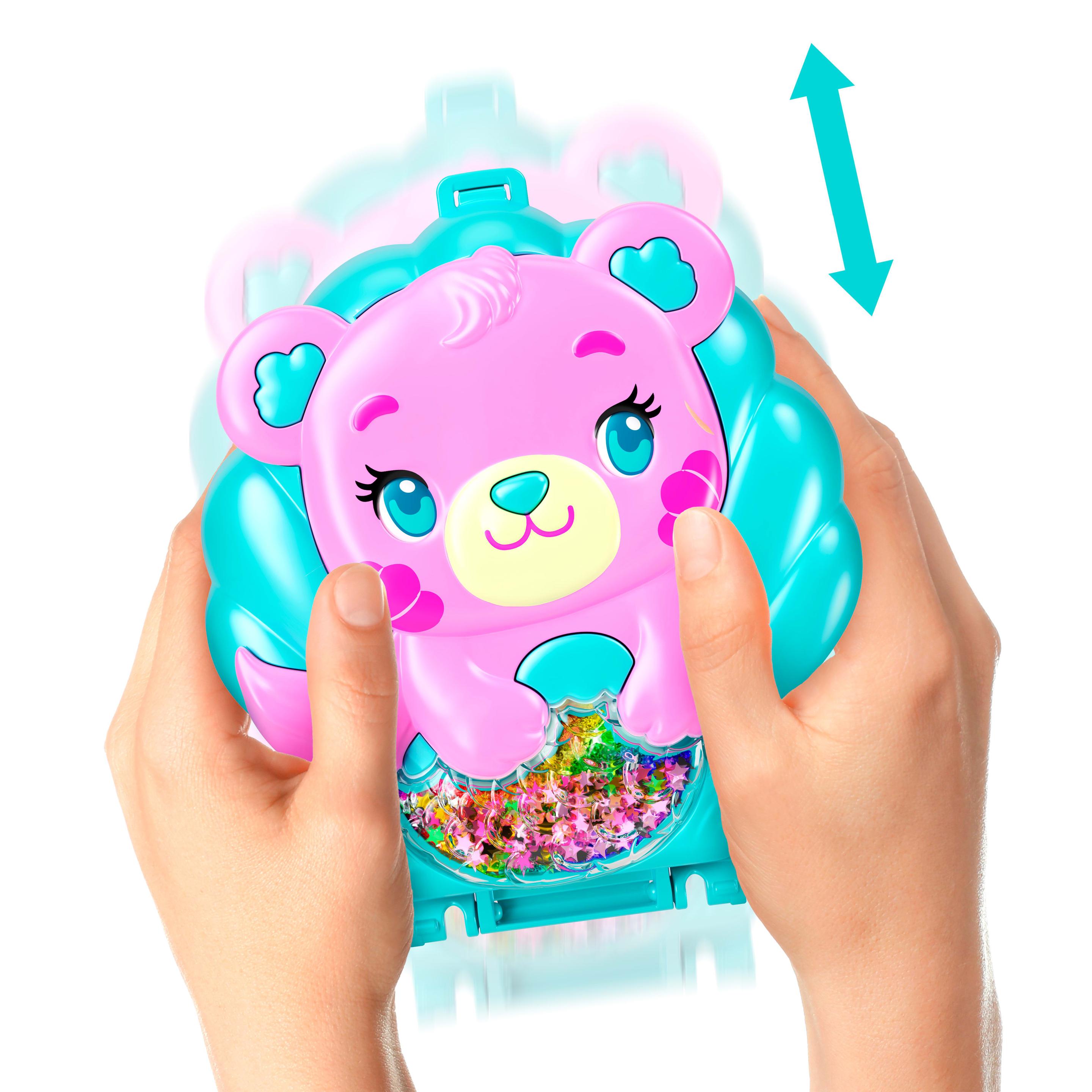 Produktbild Polly Pocket Glitzerinsel-Schatulle, Spielset mit 1 Mini-Meerjungfrauenpuppe und Meerestieren 5 von 6